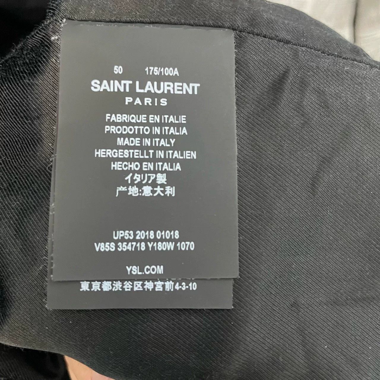Saint Laurent Paris Saint Laurent Black White Varsity Jacket Size US M / EU 48-50 / 2 - 4 Thumbnail