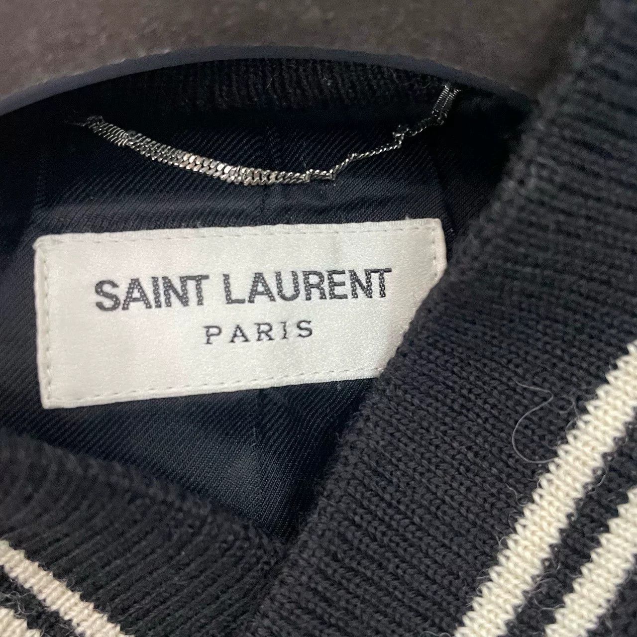 Saint Laurent Paris Saint Laurent Black White Varsity Jacket Size US M / EU 48-50 / 2 - 3 Thumbnail