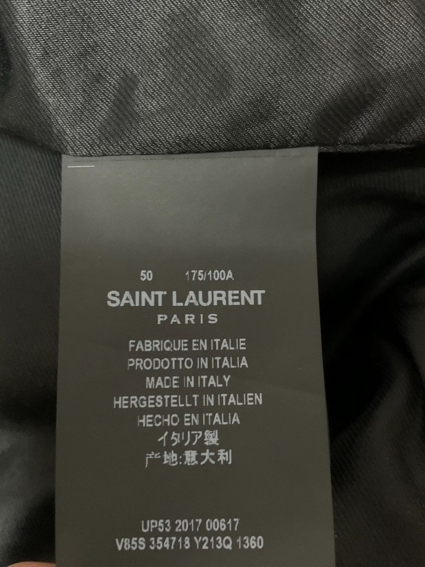 Saint Laurent Paris Saint Laurent Olive Green Varsity Jacket Size US L / EU 52-54 / 3 - 4 Thumbnail