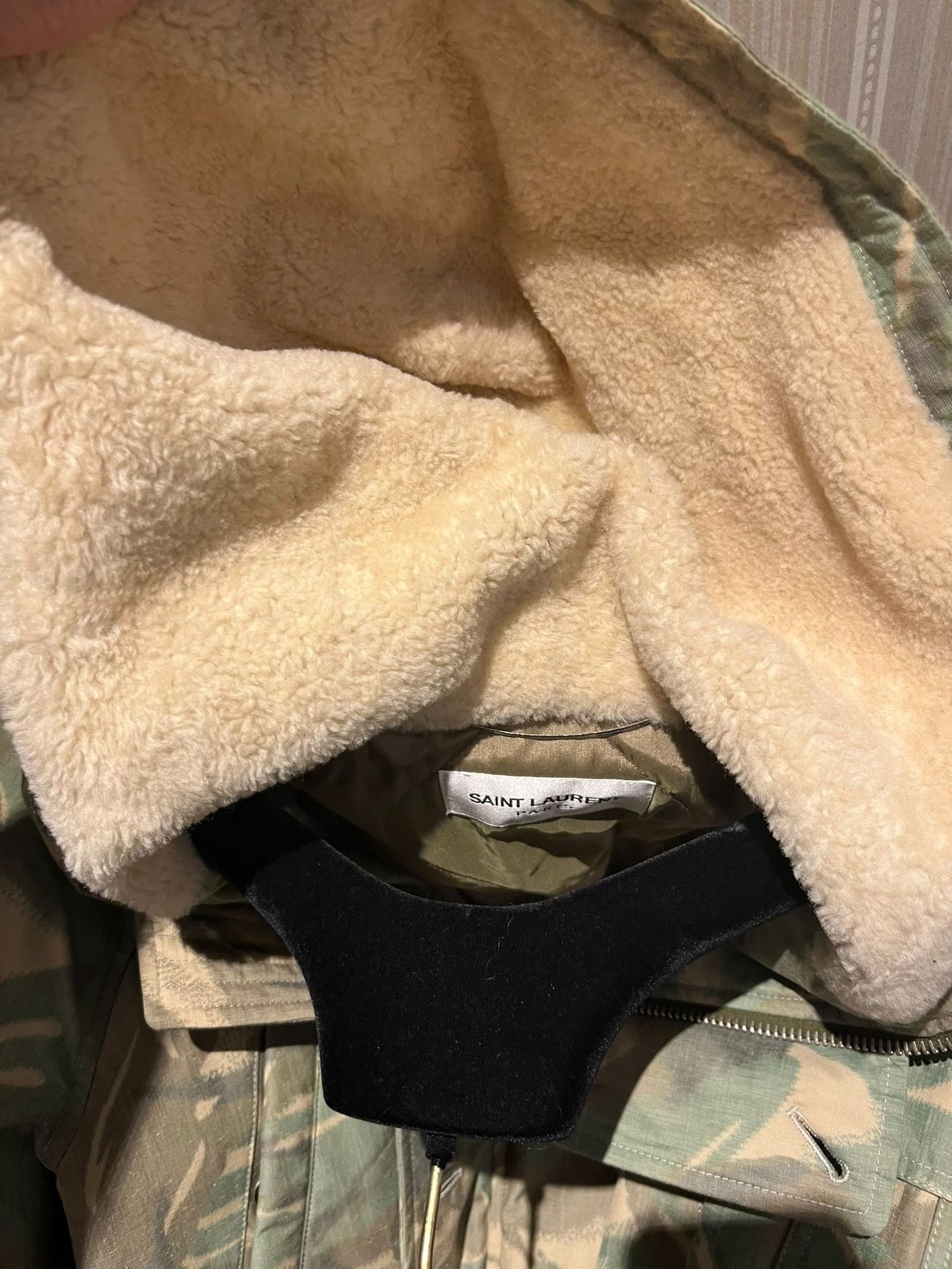 Saint Laurent Paris Saint Laurent Camouflage Hooded Bomber Jacket Size US S / EU 44-46 / 1 - 4 Thumbnail