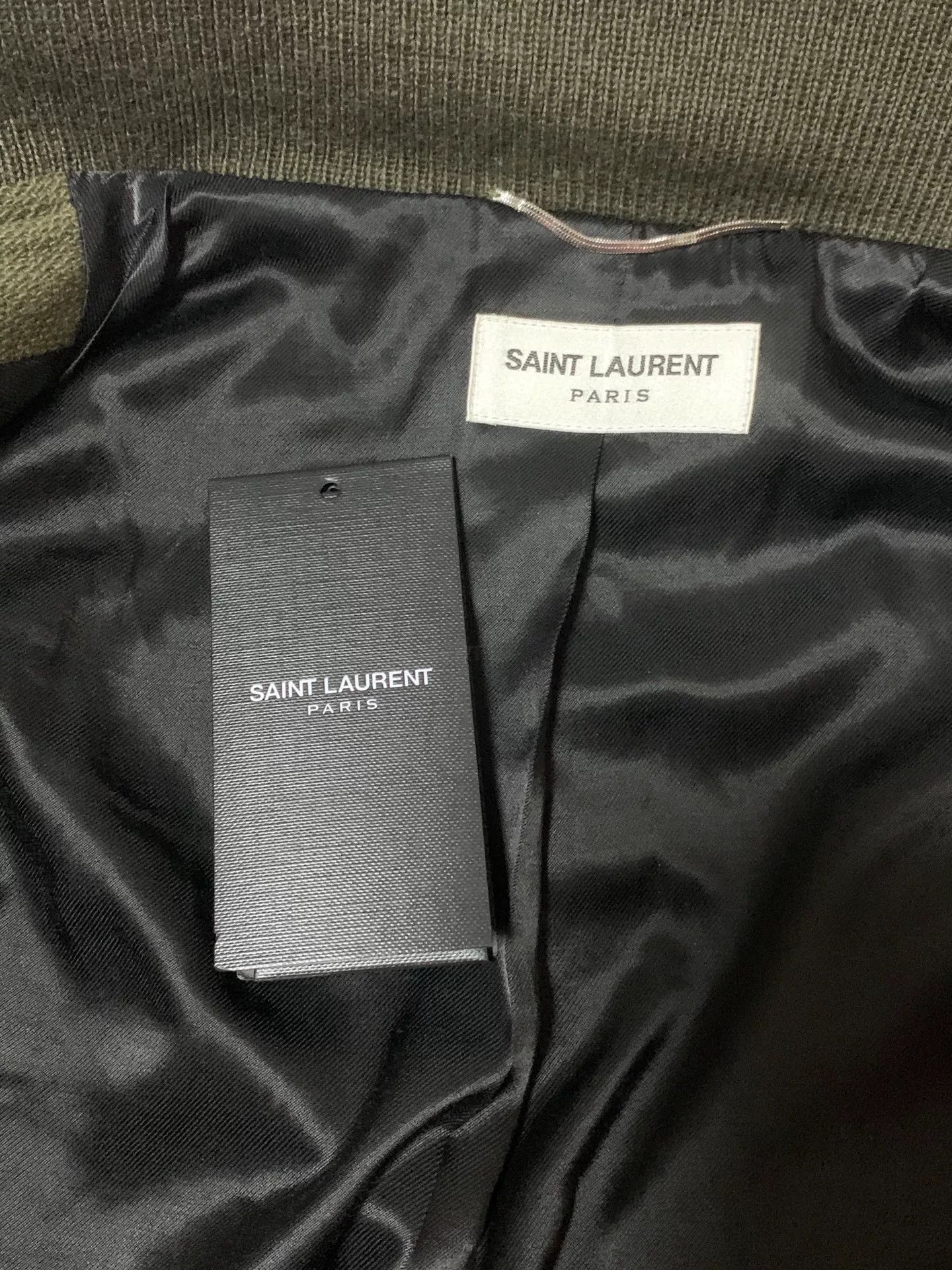 Saint Laurent Paris Saint Laurent Men's Green Varsity Jacket Size US M / EU 48-50 / 2 - 3 Thumbnail