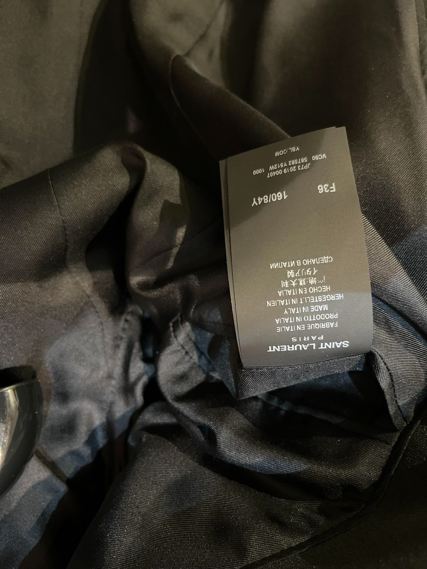 Saint Laurent Paris Saint Laurent Black Wool Blazer Size US XS / EU 42 / 0 - 5 Thumbnail