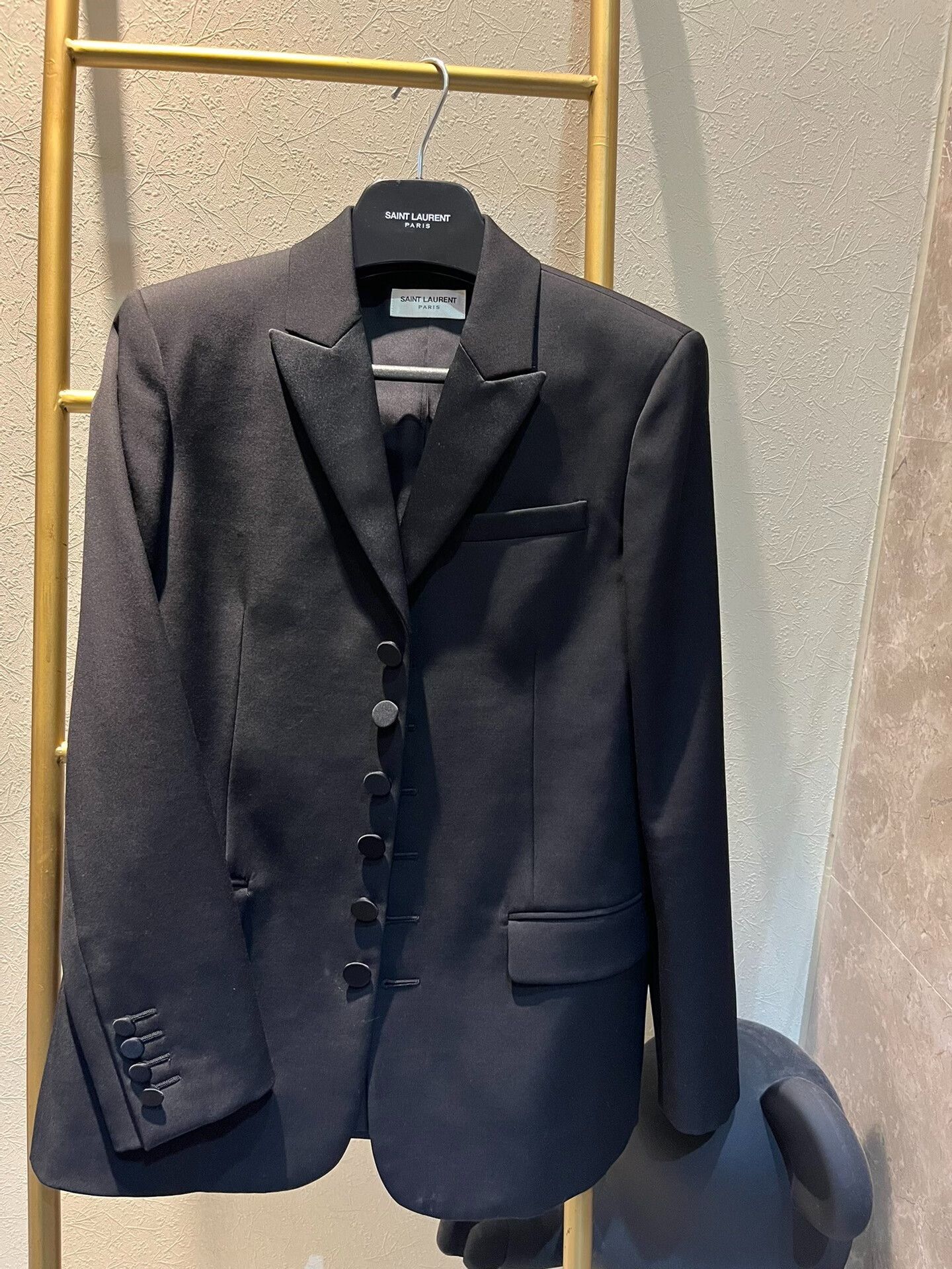 Saint Laurent Paris Saint Laurent Black Wool Blazer Size US XS / EU 42 / 0 - 2 Thumbnail