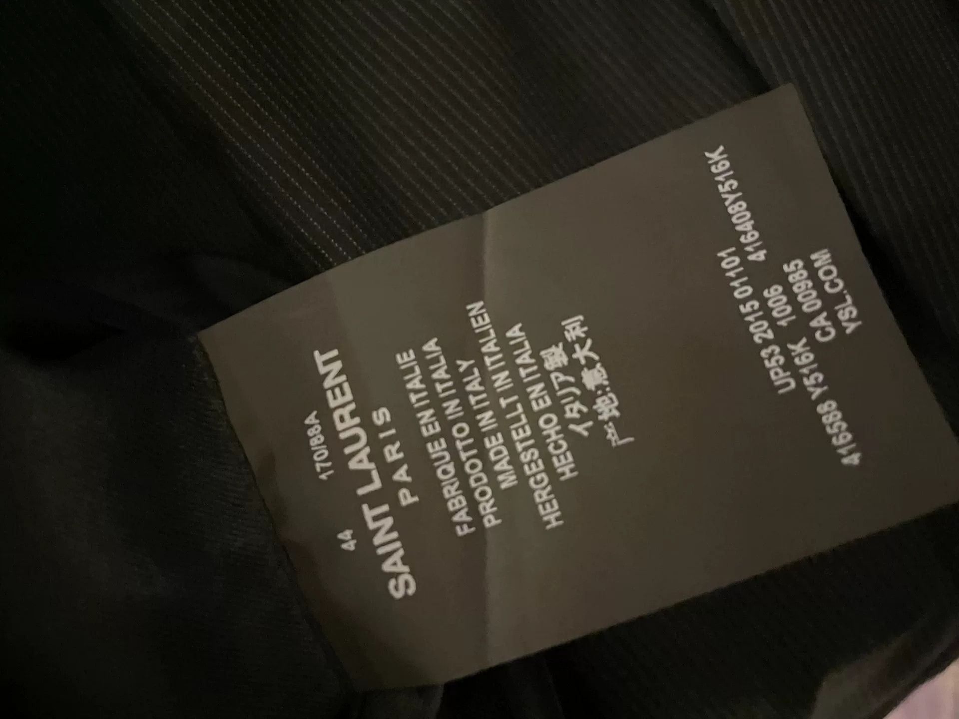 Saint Laurent Paris Saint Laurent 16SS Pinstripe Suit Size US S / EU 44-46 / 1 - 2 Thumbnail