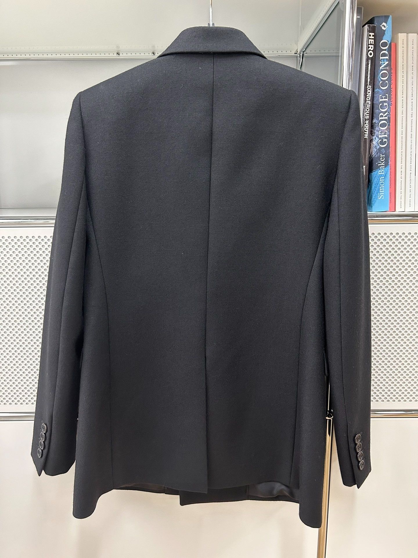 Saint Laurent Paris Saint Laurent Black Beaded Lapel Blazer Size S / US 4 / IT 40 - 2 Thumbnail