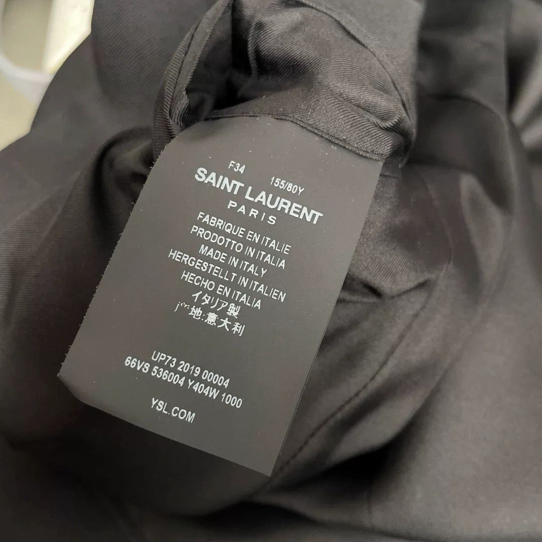 Saint Laurent Paris Saint Laurent Women's Wool Smoking Blazer Size XXS / US 00 / IT 34 - 4 Thumbnail