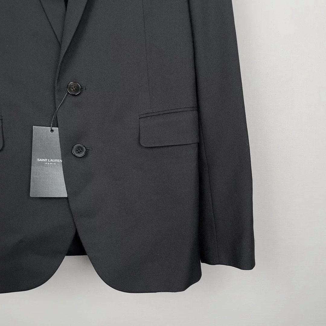 Saint Laurent Paris Saint Laurent Women's Wool Smoking Blazer Size XXS / US 00 / IT 34 - 7 Thumbnail