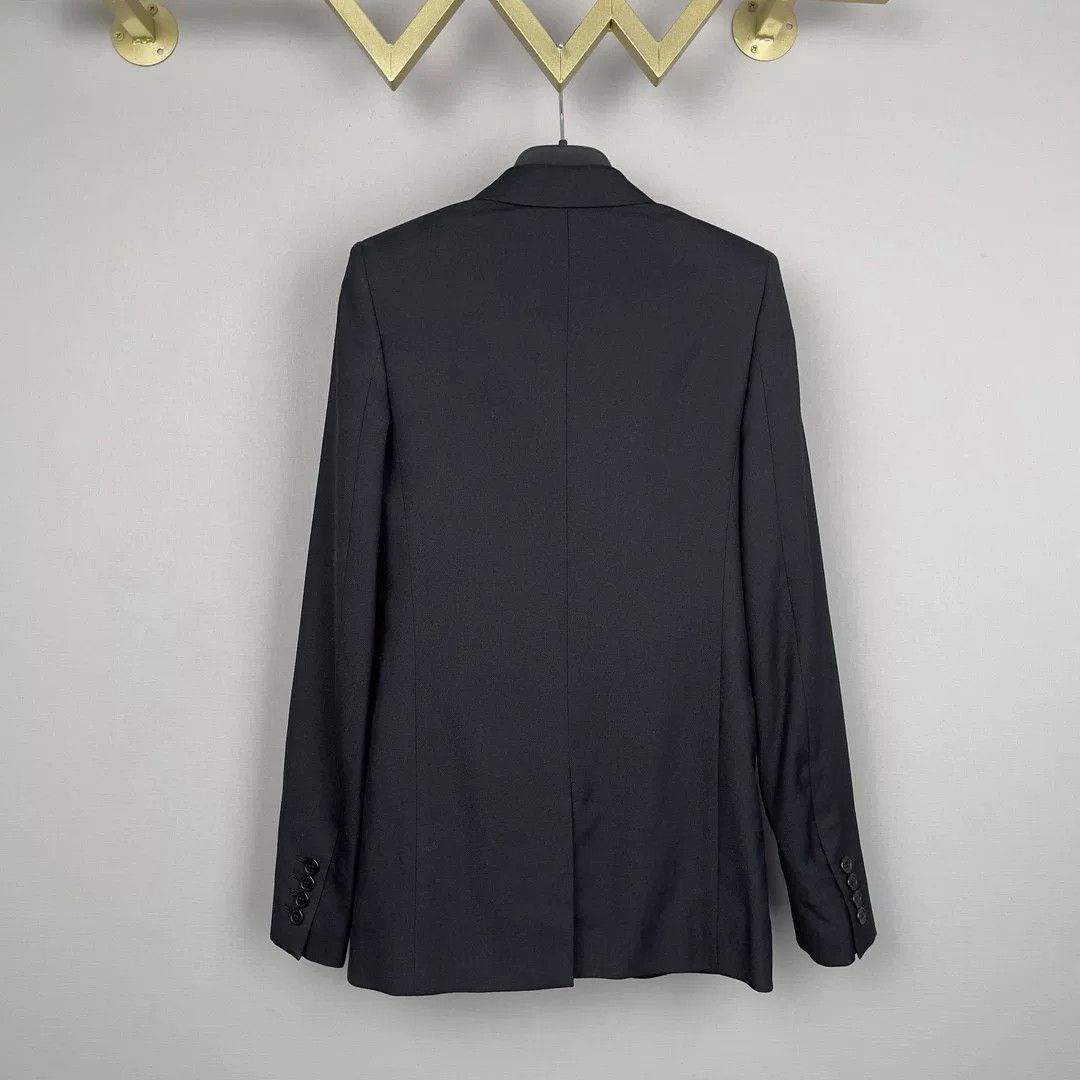 Saint Laurent Paris Saint Laurent Women's Wool Smoking Blazer Size XXS / US 00 / IT 34 - 2 Thumbnail