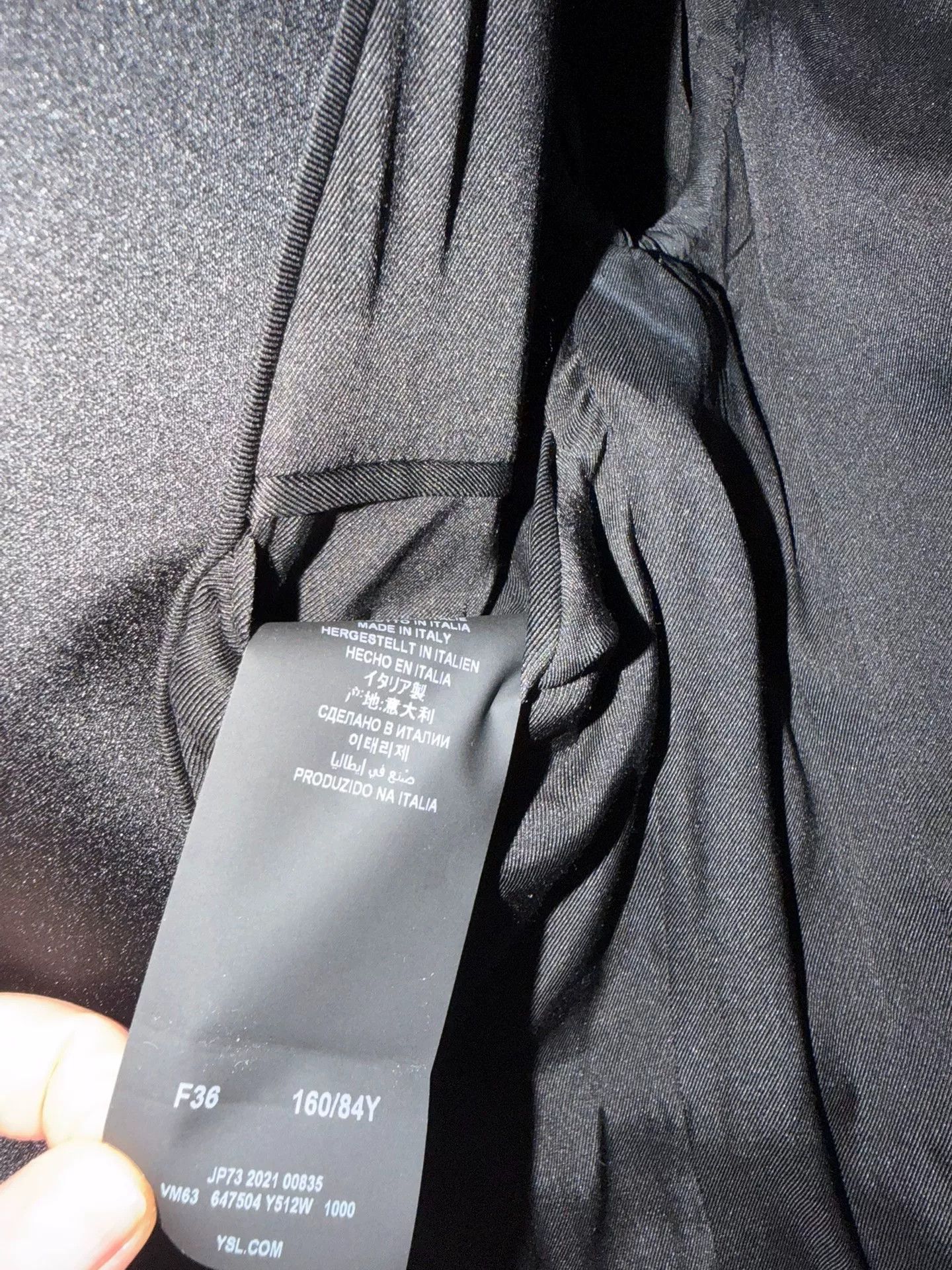 Saint Laurent Paris YSL Saint Laurent Black Smoking Blazer Size XS / US 0-2 / IT 36-38 - 4 Thumbnail