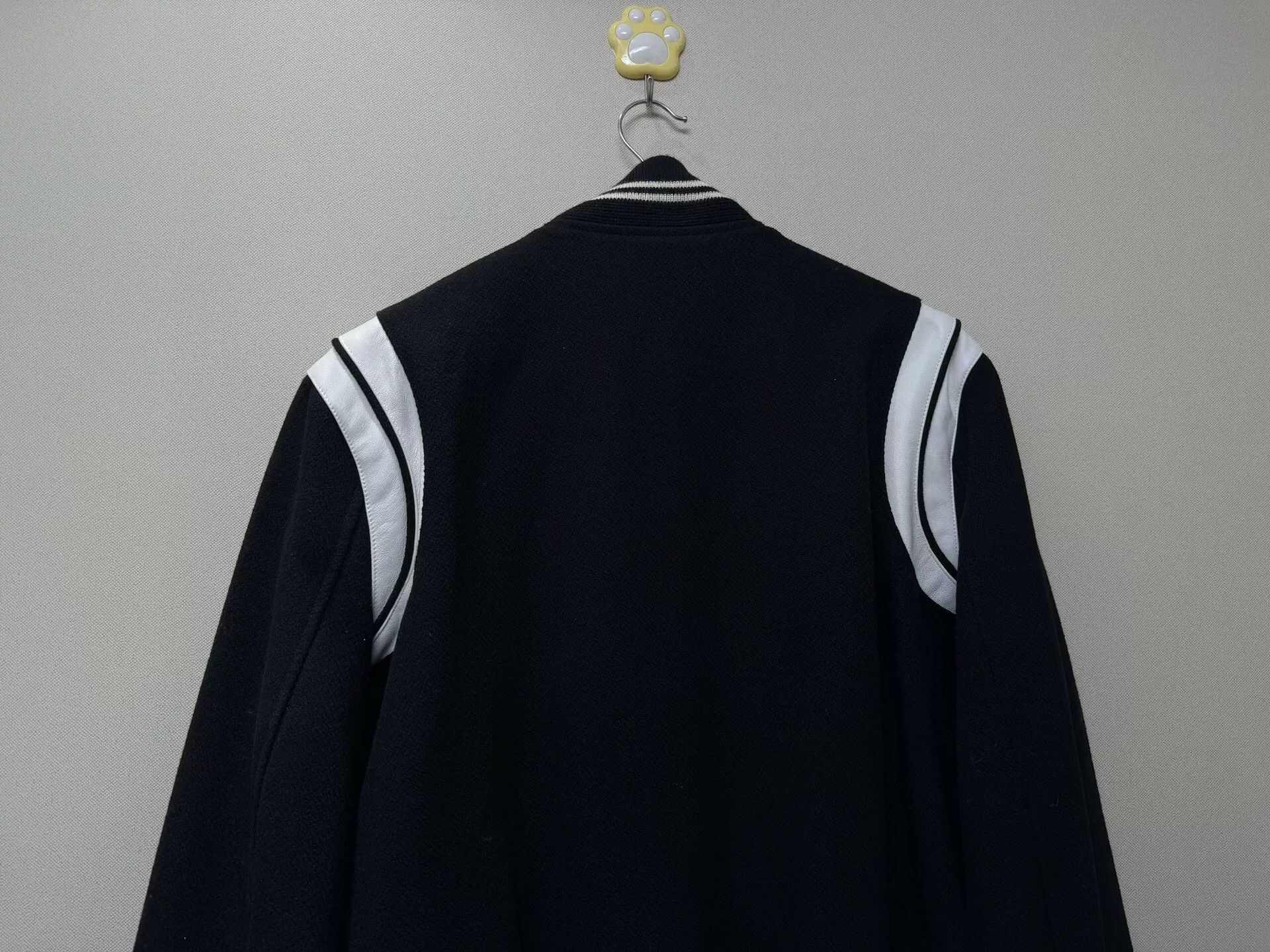 Saint Laurent Paris Saint Laurent Black White Leather Jacket Size US XL / EU 56 / 4 - 5 Thumbnail