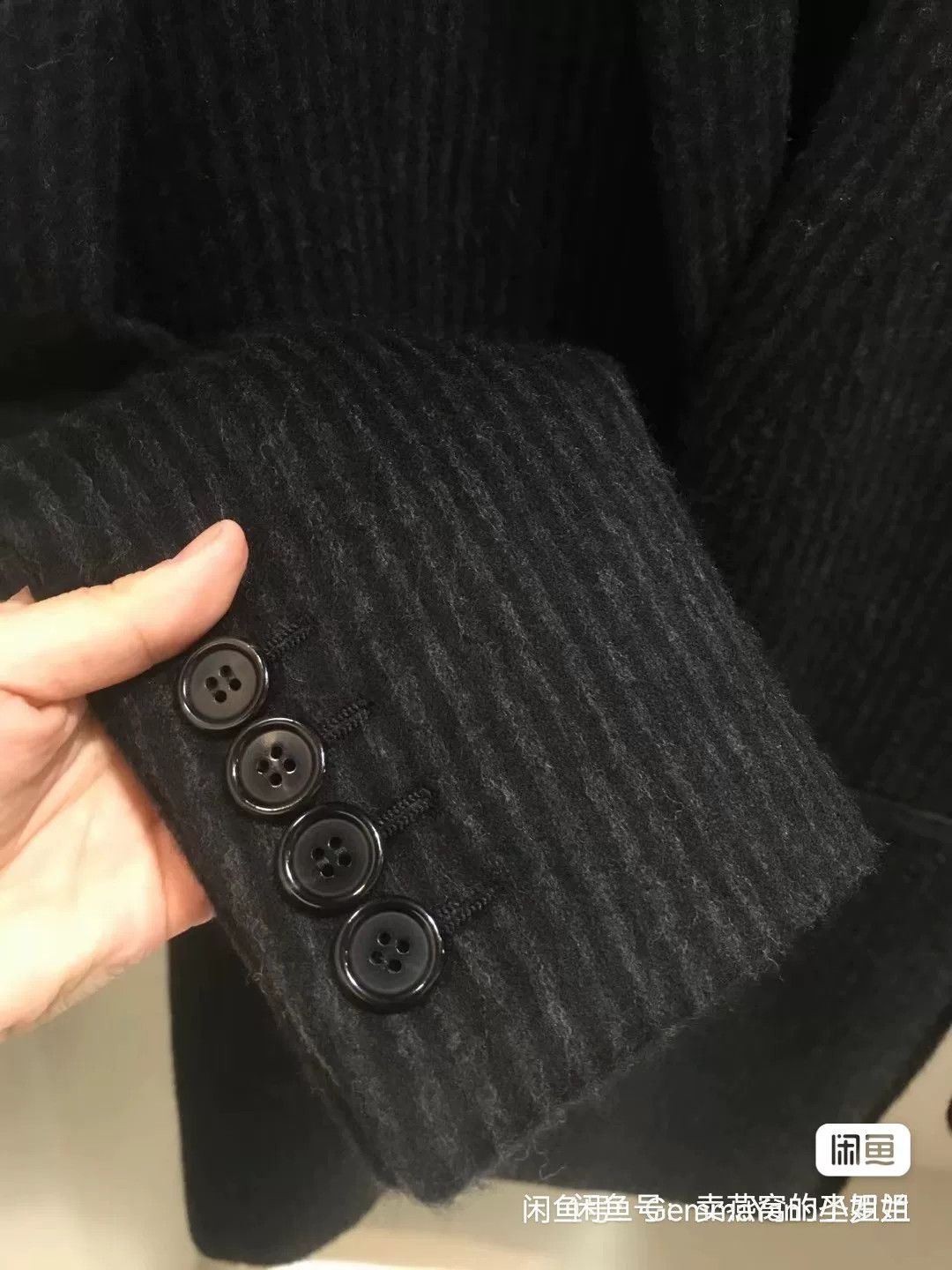 Saint Laurent Paris Saint Laurent Dark Pinstriped Wool Coat Size US M / EU 48-50 / 2 - 5 Thumbnail