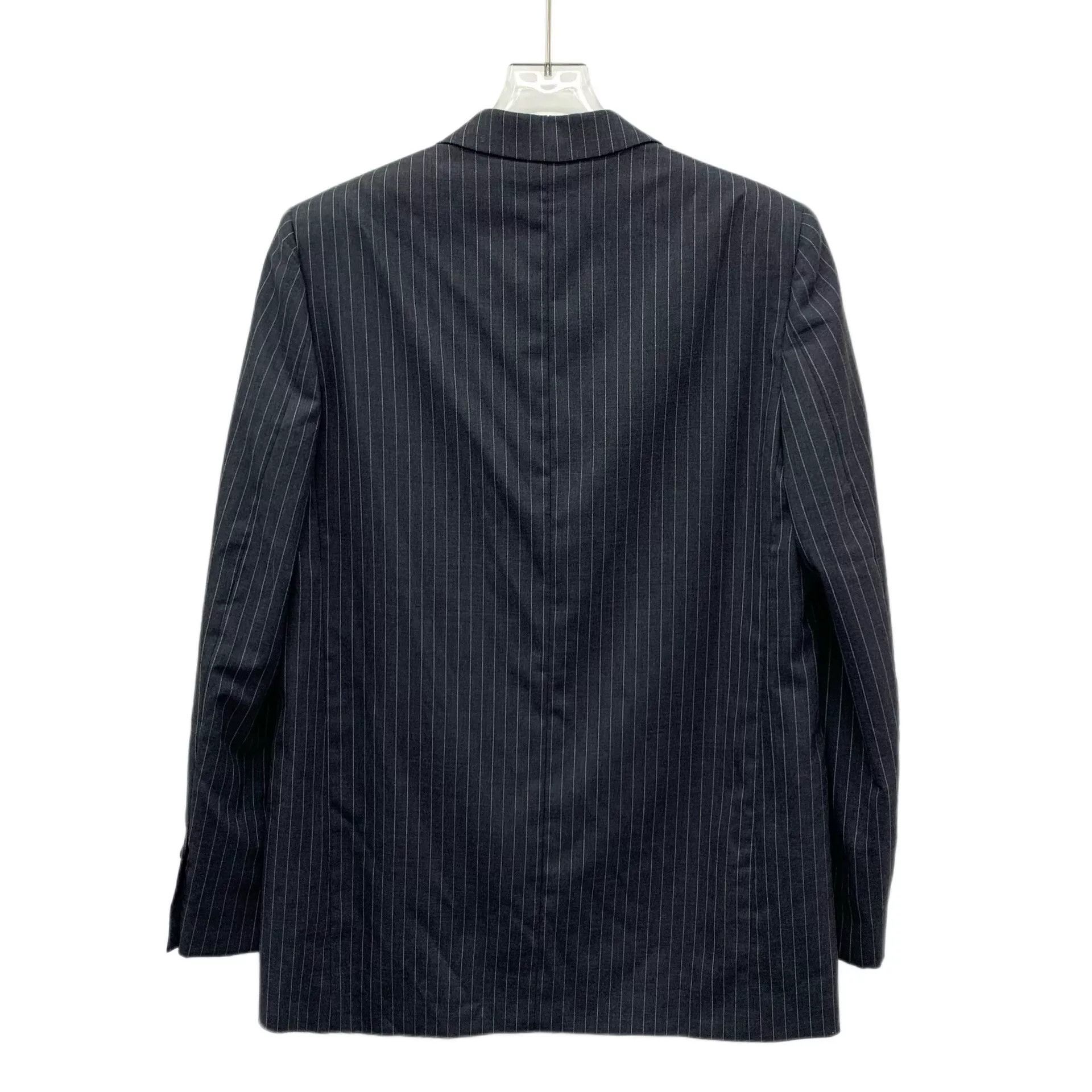 Saint Laurent Paris YSL Black Pinstriped Wool Blazer Size US S / EU 44-46 / 1 - 2 Thumbnail