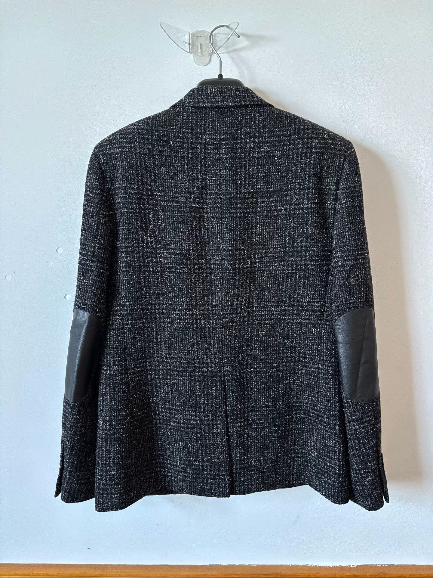 Saint Laurent Paris Saint Laurent Gray Check Wool Blazer Size US M / EU 48-50 / 2 - 3 Thumbnail