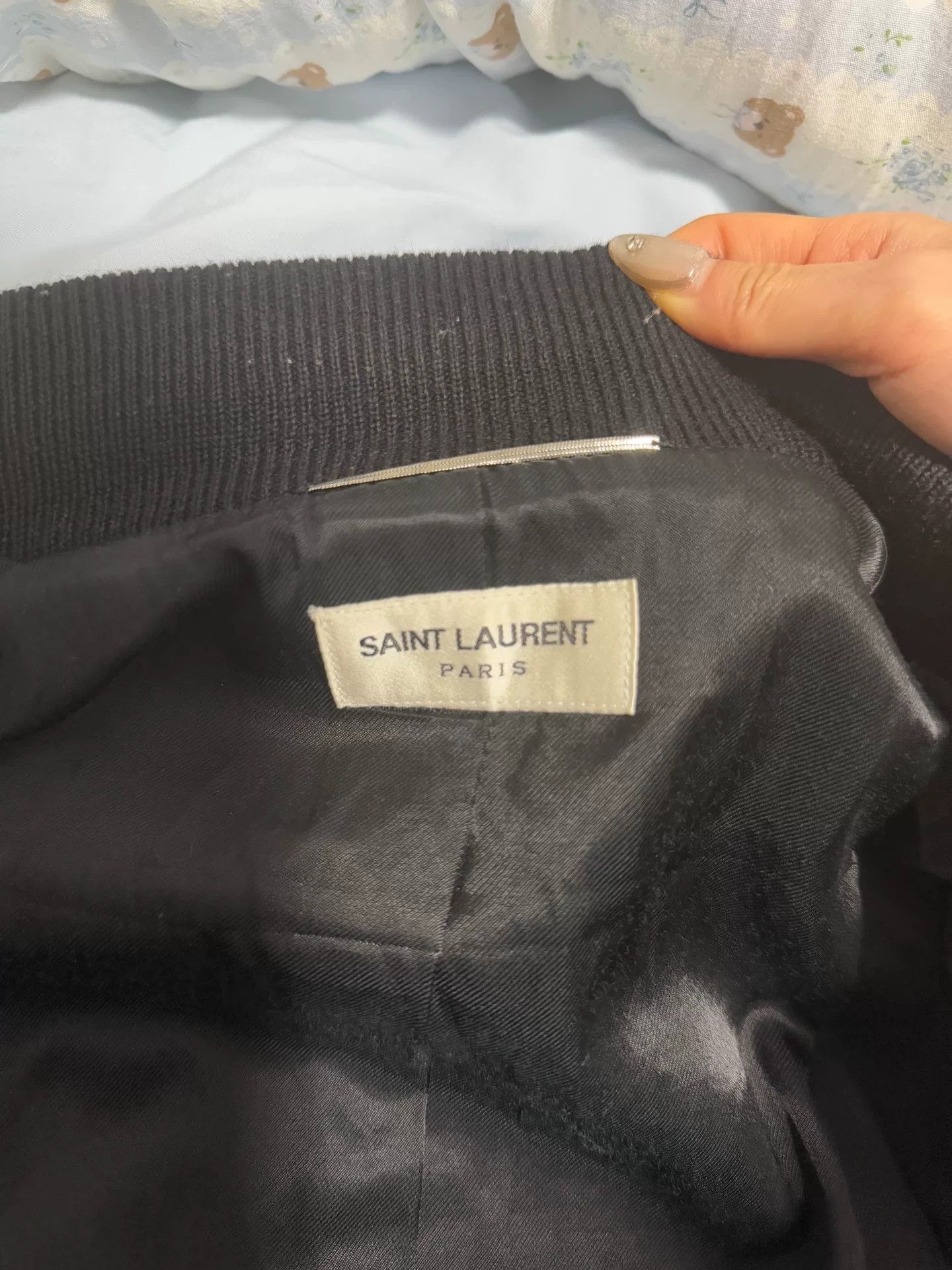 Saint Laurent Paris Saint Laurent Black White Varsity Jacket Size US S / EU 44-46 / 1 - 8 Thumbnail