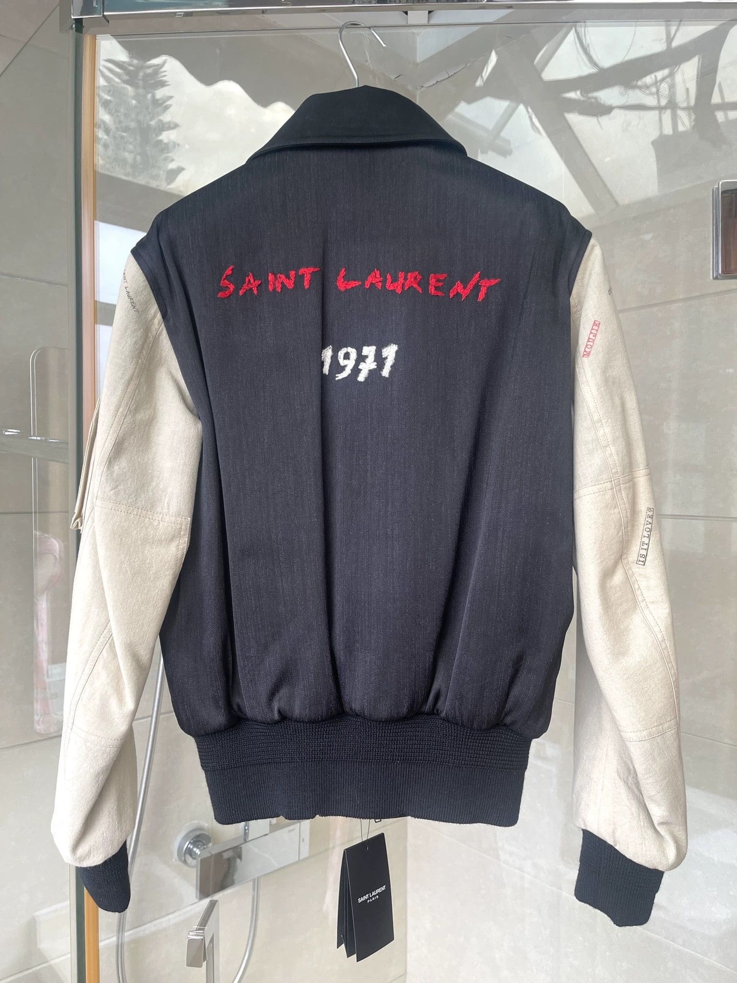 Saint Laurent Paris Saint Laurent Beige Pilot Jacket Size S / US 4 / IT 40 - 2 Thumbnail