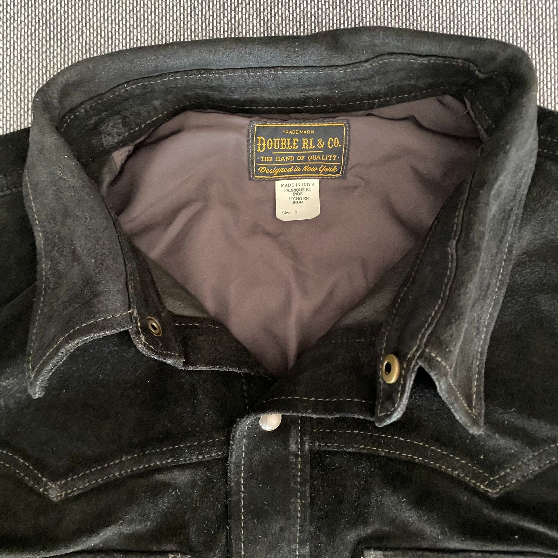 RRL Ralph Lauren Ralph Lauren RRL Western Leather Shirt Size US M / EU 48-50 / 2 - 3 Thumbnail