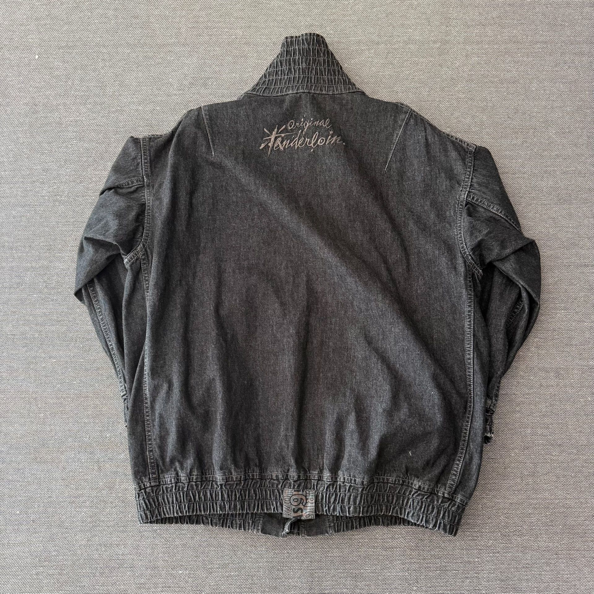Tenderloin Tenderloin Ma1 Black Washed Denim Jacket Size US M / EU 48-50 / 2 - 2 Thumbnail