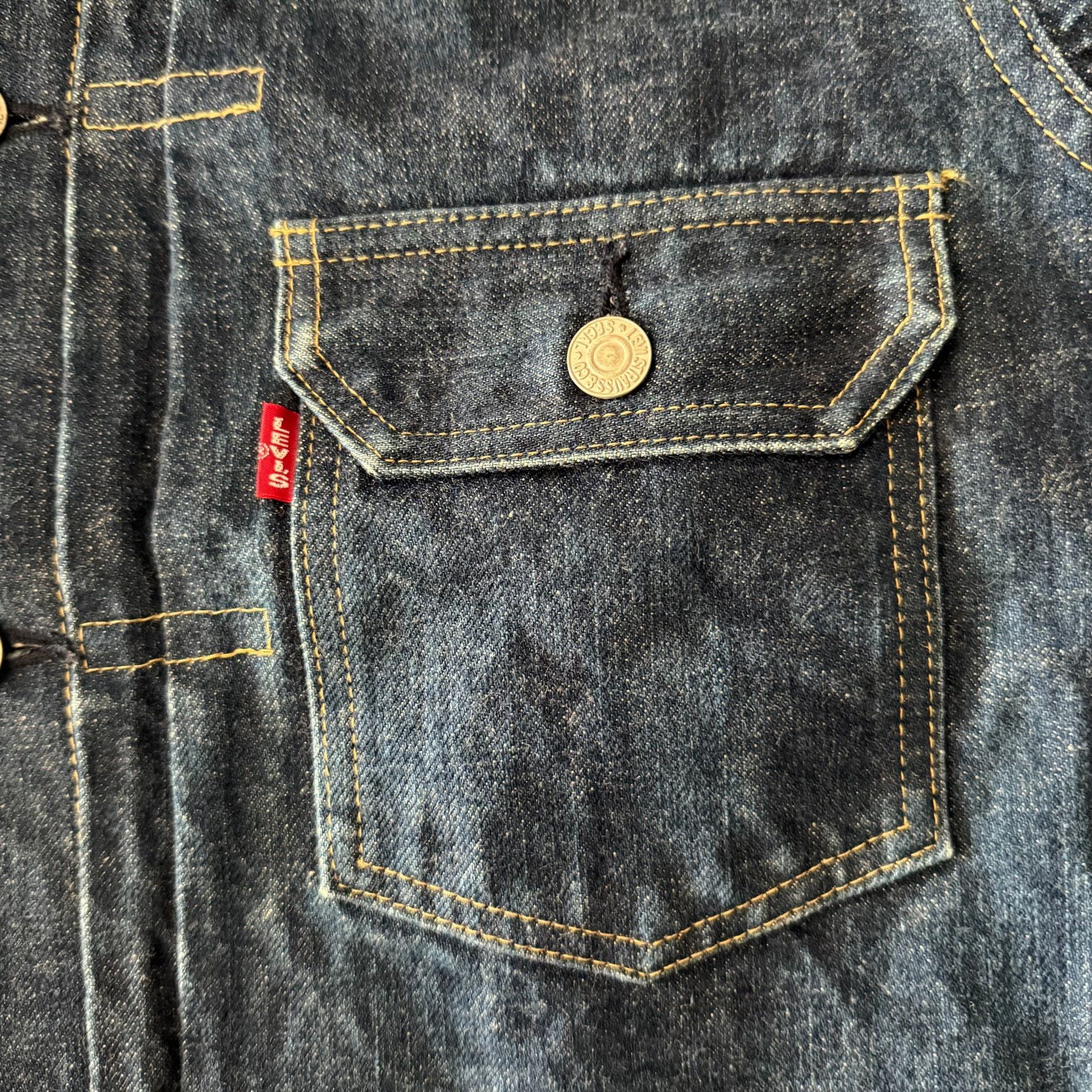 Levi's Vintage Clothing Levi's LVC 7701SXX J02 Denim Jacket Size US XXS / EU 40 - 4 Thumbnail