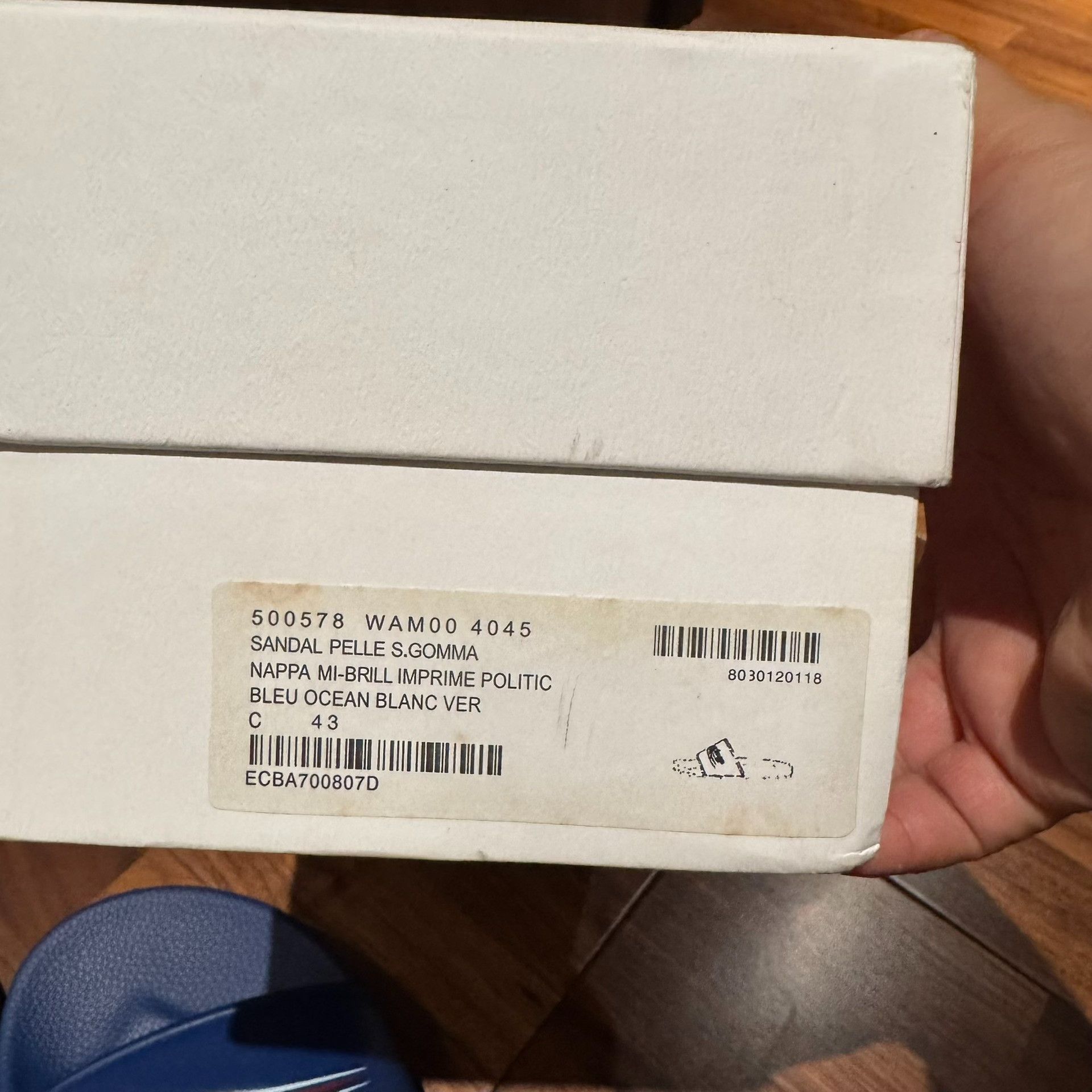 Balenciaga Balenciaga Blue Wave Print Slippers Size US 10 / EU 43 - 5 Thumbnail
