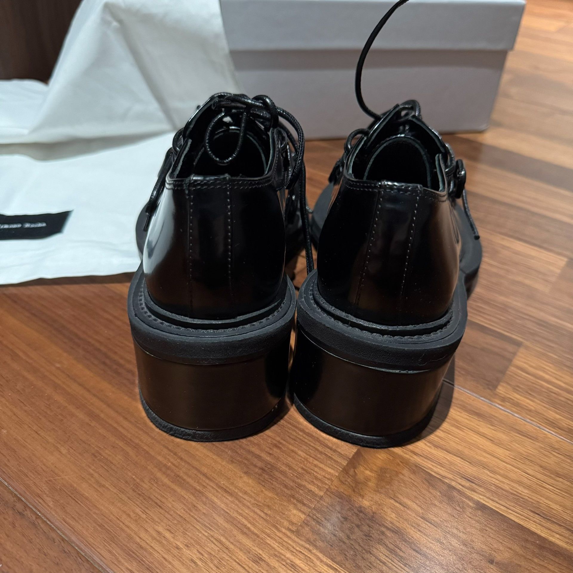 Simone Rocha Simone Rocha Classic Perforated Lace-Up Black Ankle Boots Size US 5 / IT 35 - 6 Thumbnail