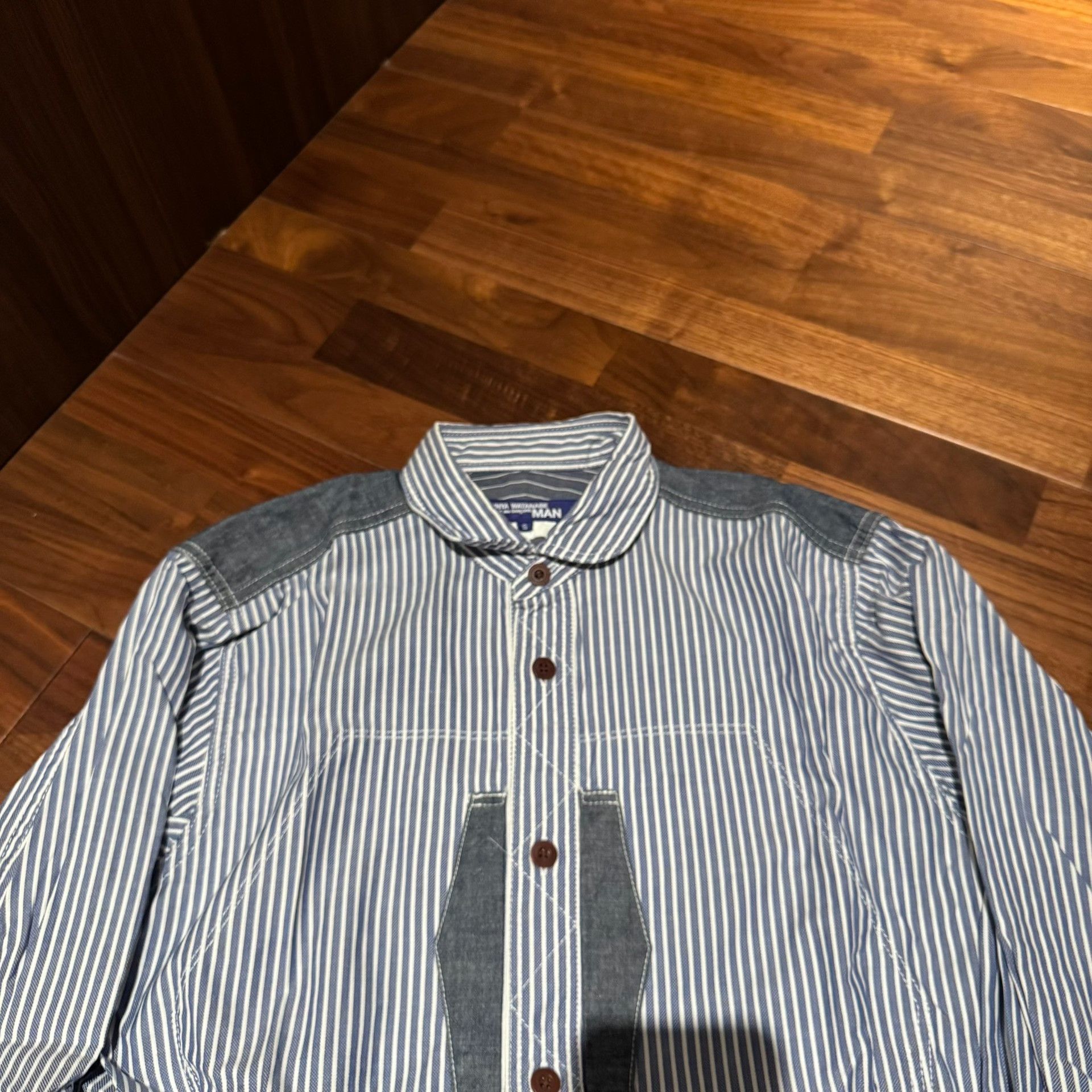 Junya Watanabe Junya Watanabe MAN CDG Paisley Stripe Denim Shirt Size US S / EU 44-46 / 1 - 3 Thumbnail