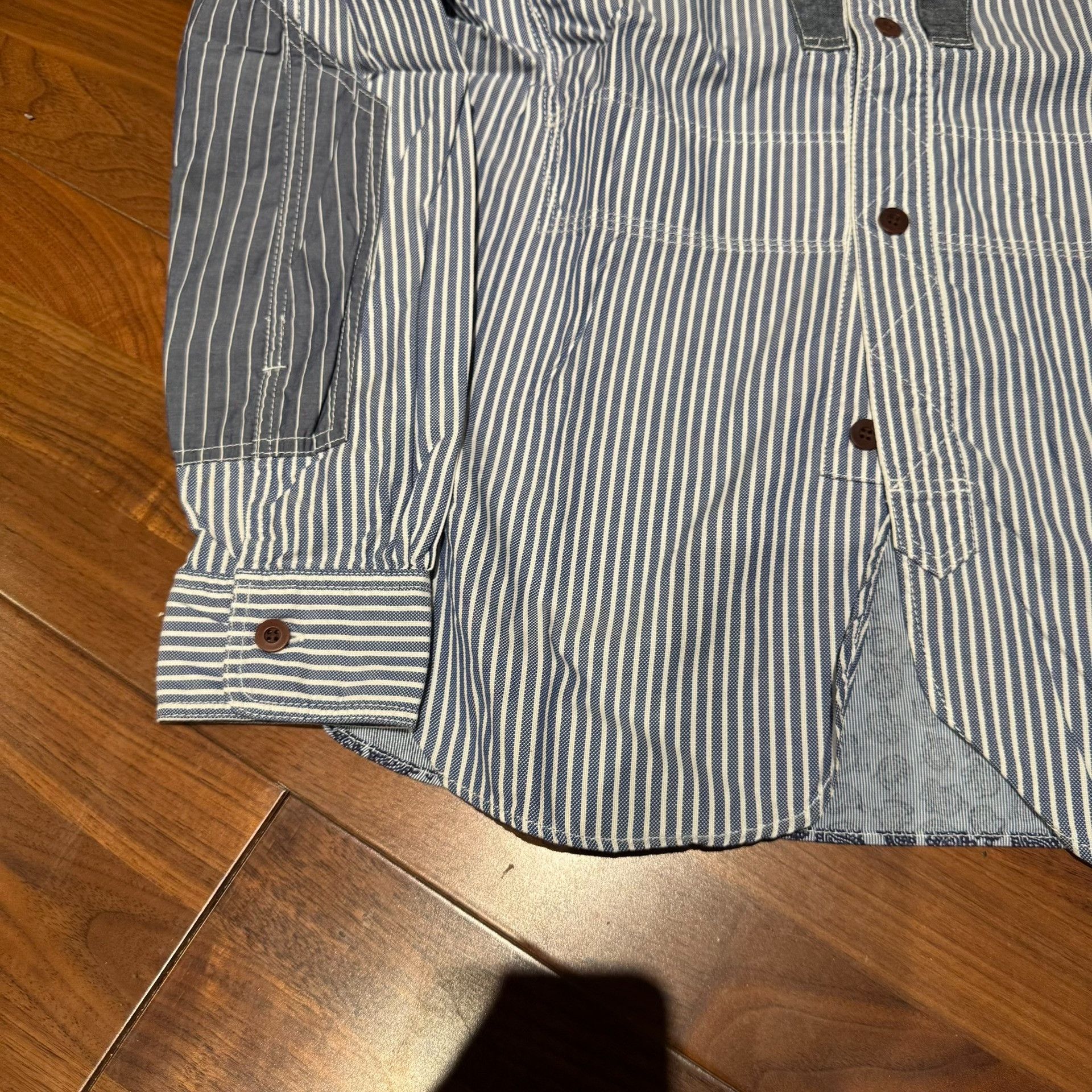 Junya Watanabe Junya Watanabe MAN CDG Paisley Stripe Denim Shirt Size US S / EU 44-46 / 1 - 5 Thumbnail