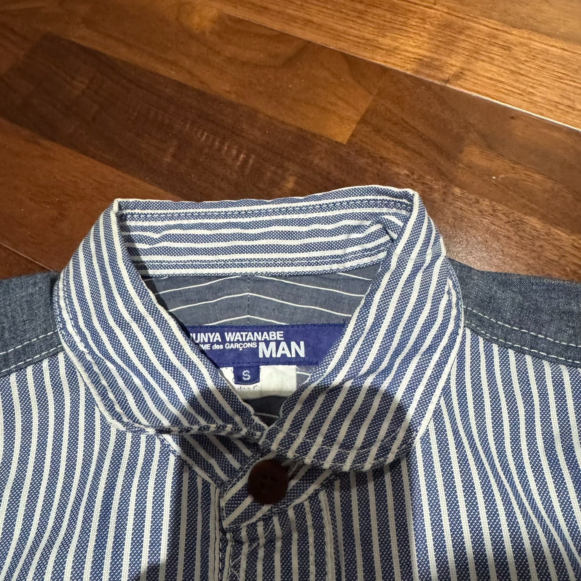 Junya Watanabe Junya Watanabe MAN CDG Paisley Stripe Denim Shirt Size US S / EU 44-46 / 1 - 6 Thumbnail