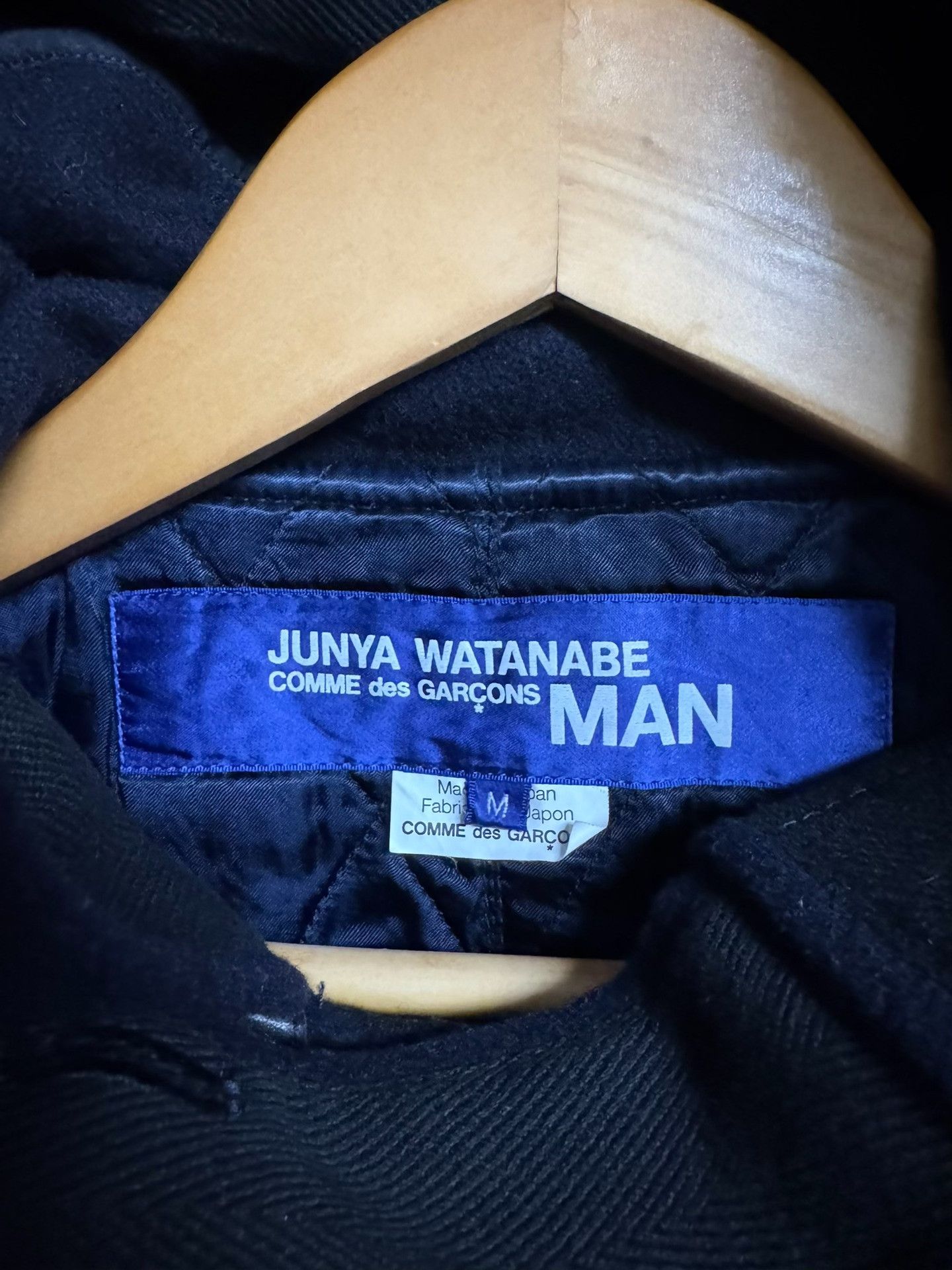 Junya Watanabe Junya Watanabe MAN CDG Wool Blend Navy Coat Size US M / EU 48-50 / 2 - 6 Thumbnail
