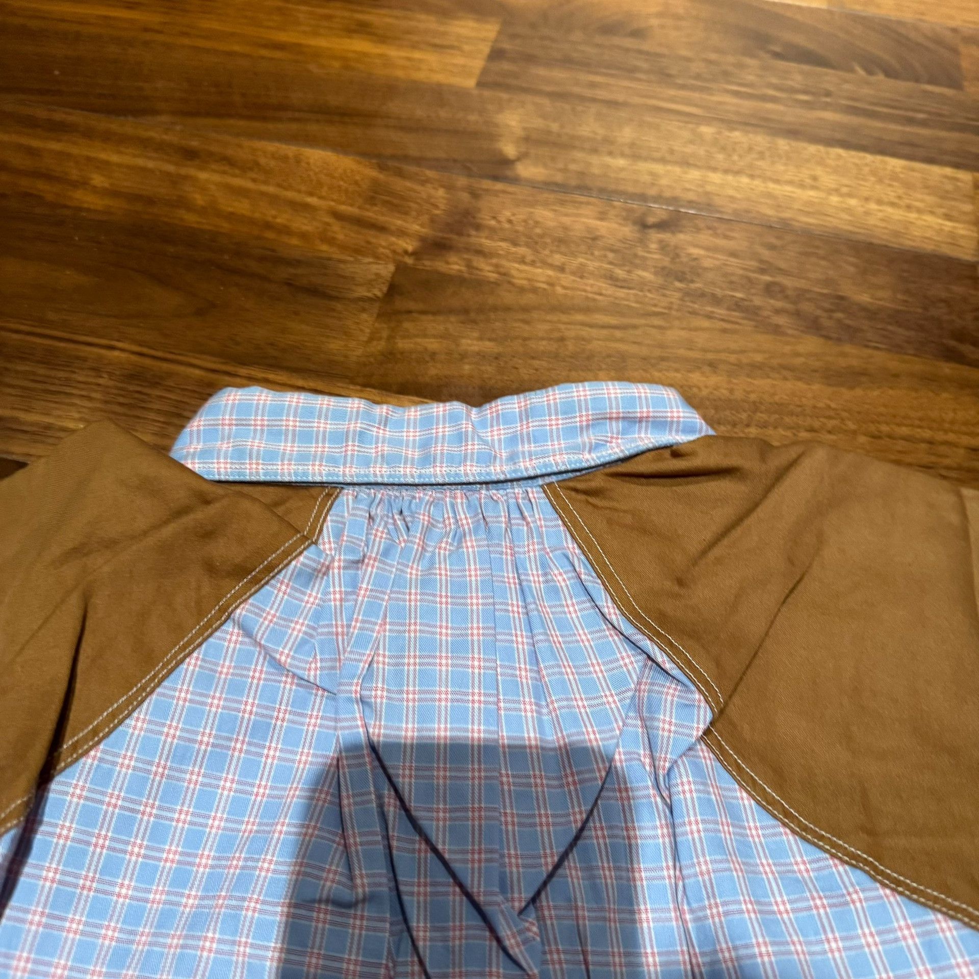 Junya Watanabe Junya Watanabe MAN CDG Pink Blue Check Shirt Size US XS / EU 42 / 0 - 6 Thumbnail