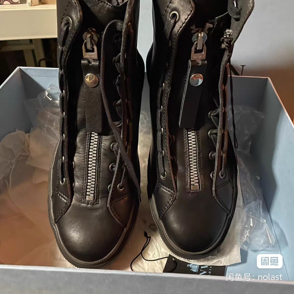 Lanvin Lanvin Men's High-Top Leather Boots Size US 9 / EU 42 - 4 Thumbnail