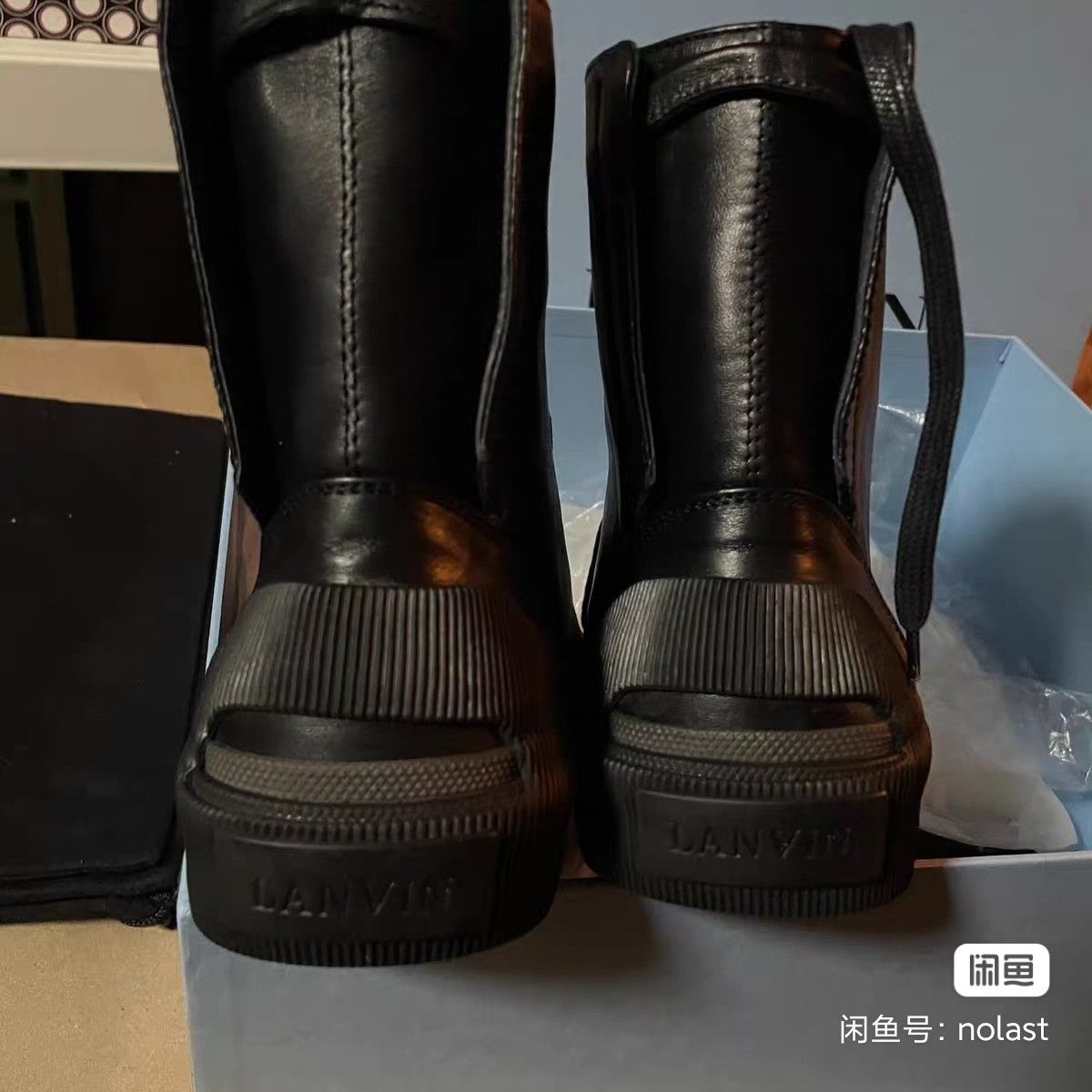 Lanvin Lanvin Men's High-Top Leather Boots Size US 9 / EU 42 - 7 Thumbnail