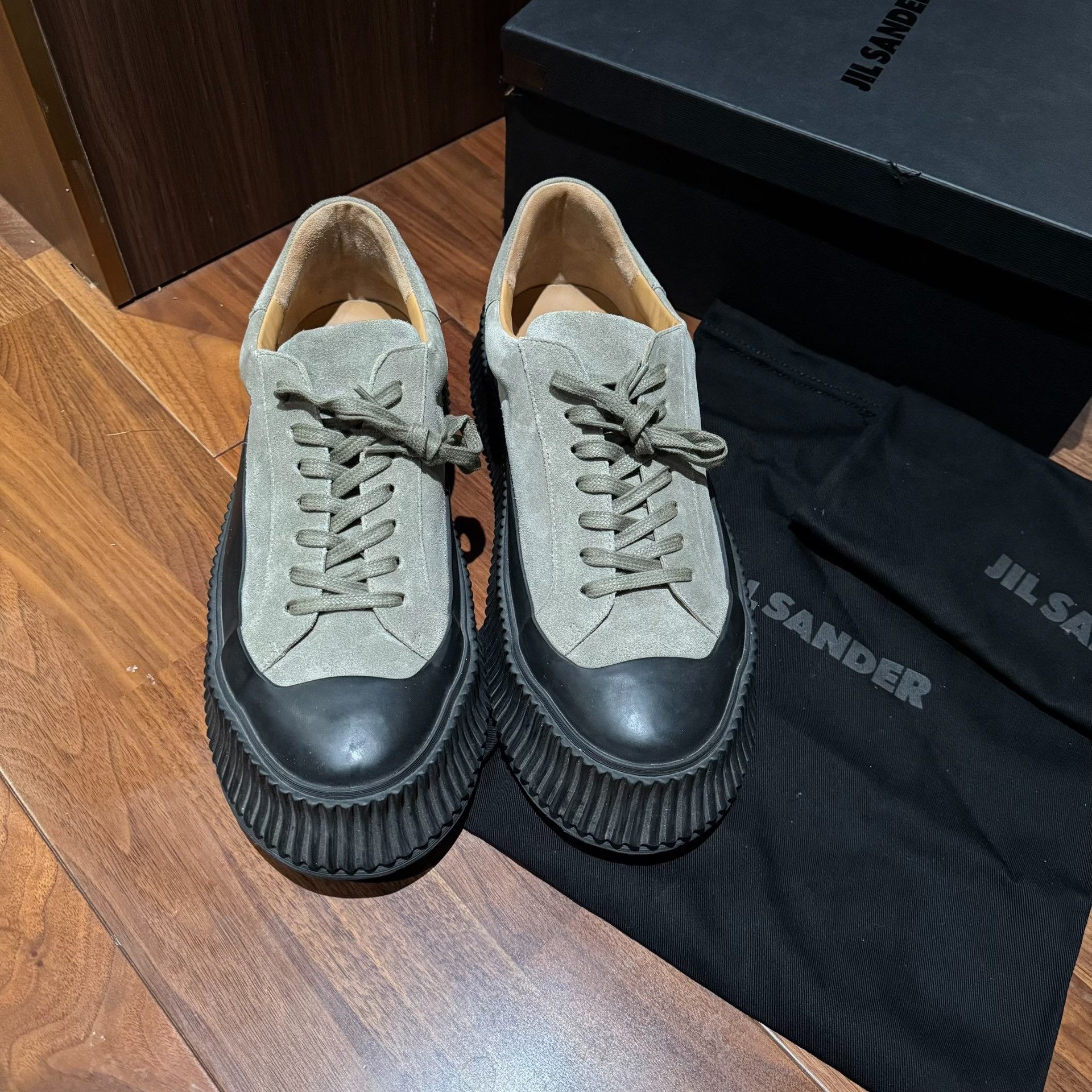 Jil Sander JIL SANDER Olive Green Bread Shoes Size US 10 / EU 43 - 3 Thumbnail