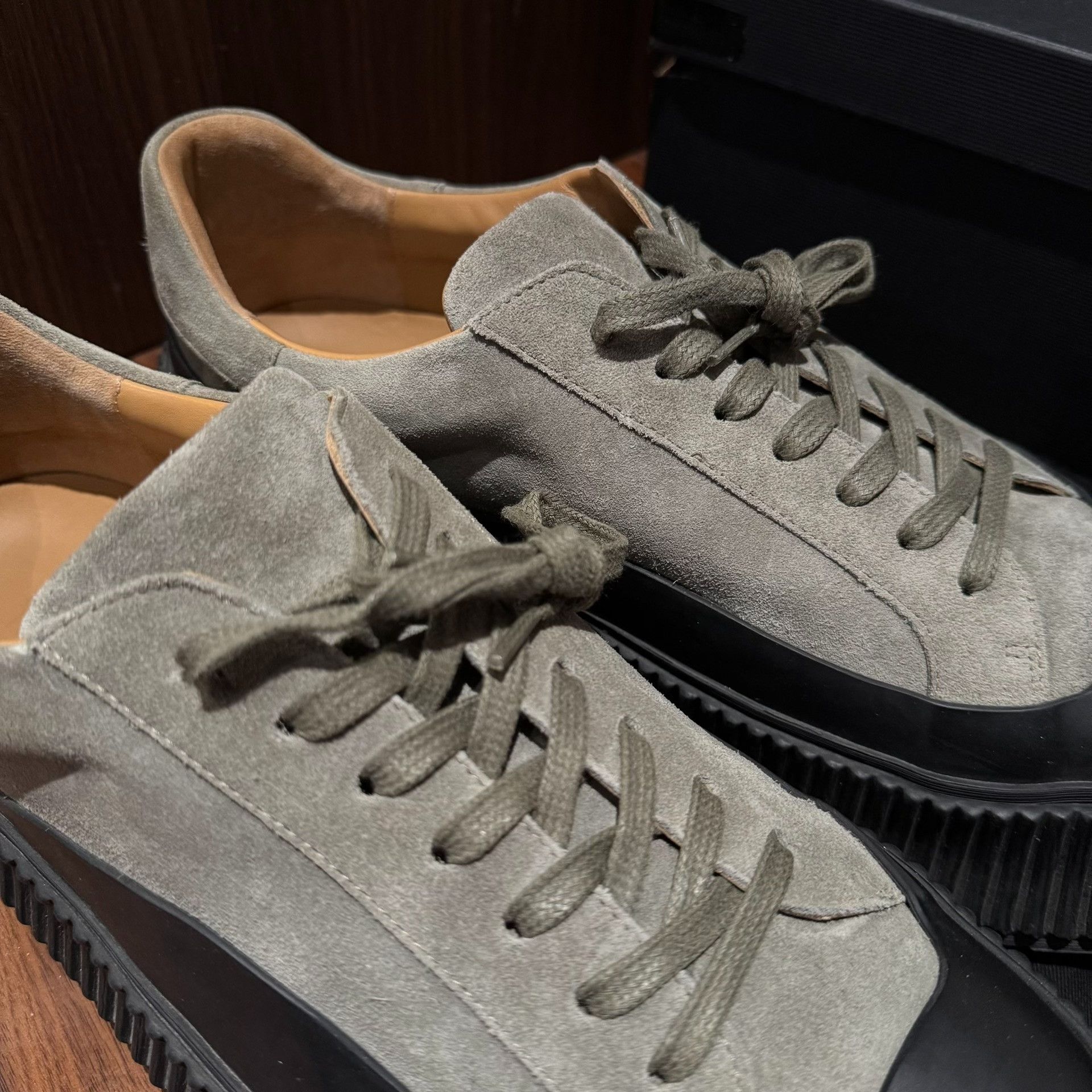 Jil Sander JIL SANDER Olive Green Bread Shoes Size US 10 / EU 43 - 2 Thumbnail
