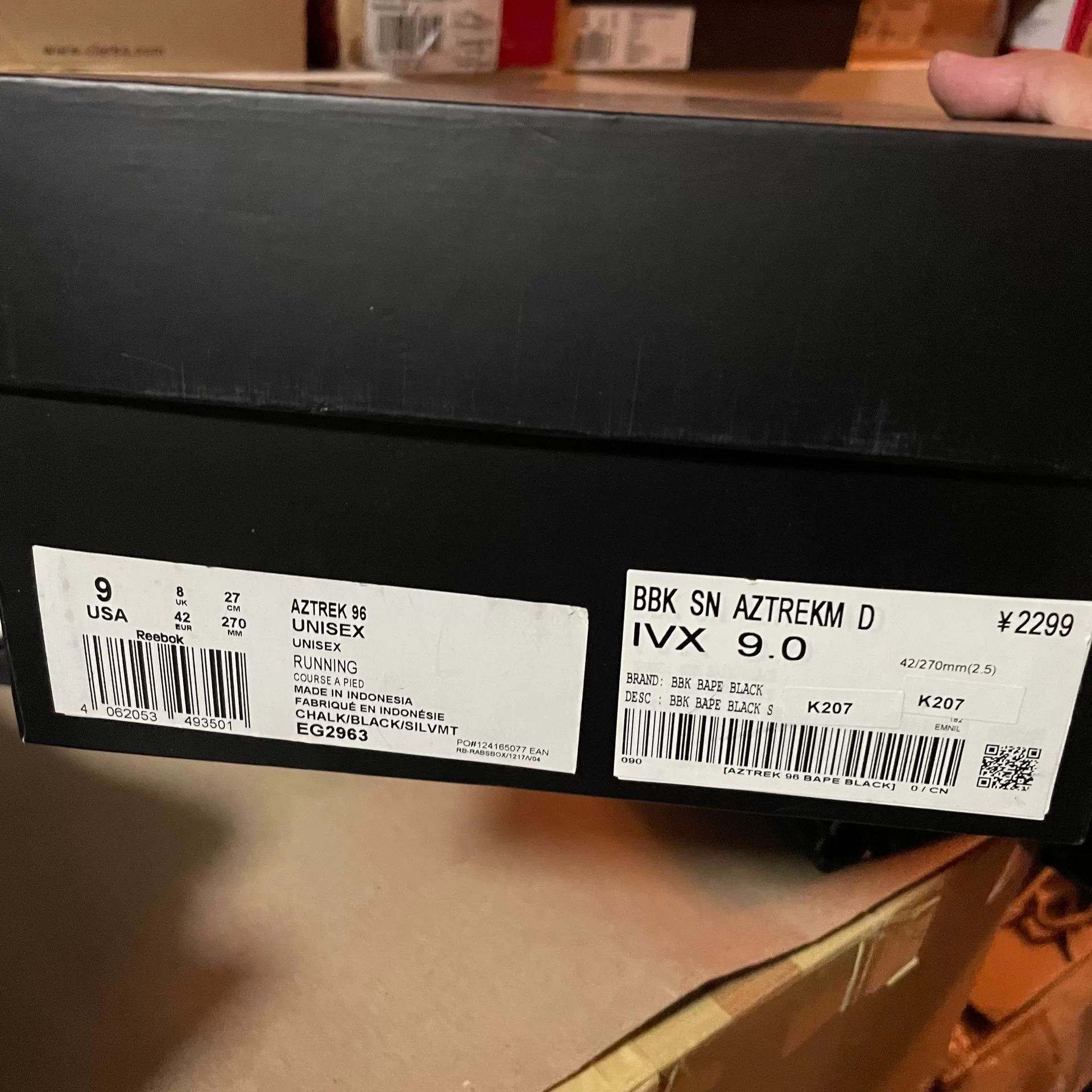 Bape Bape x Reebok Aztrek 96 Black Size US 9 / EU 42 - 9 Thumbnail