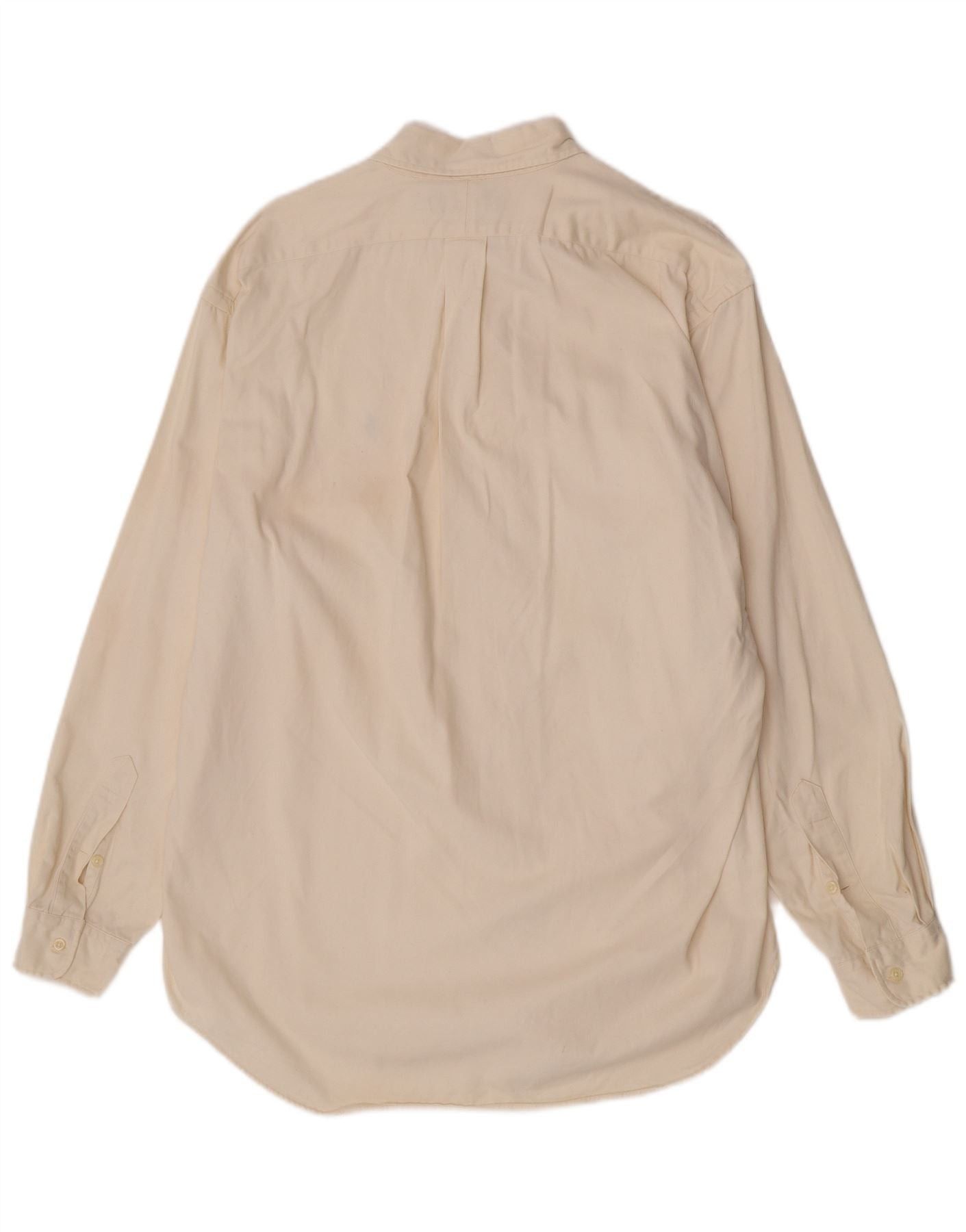 Ralph Lauren Mens Blaire Shirt Large Off White Cotton Size US L / EU 52-54 / 3 - 2 Thumbnail