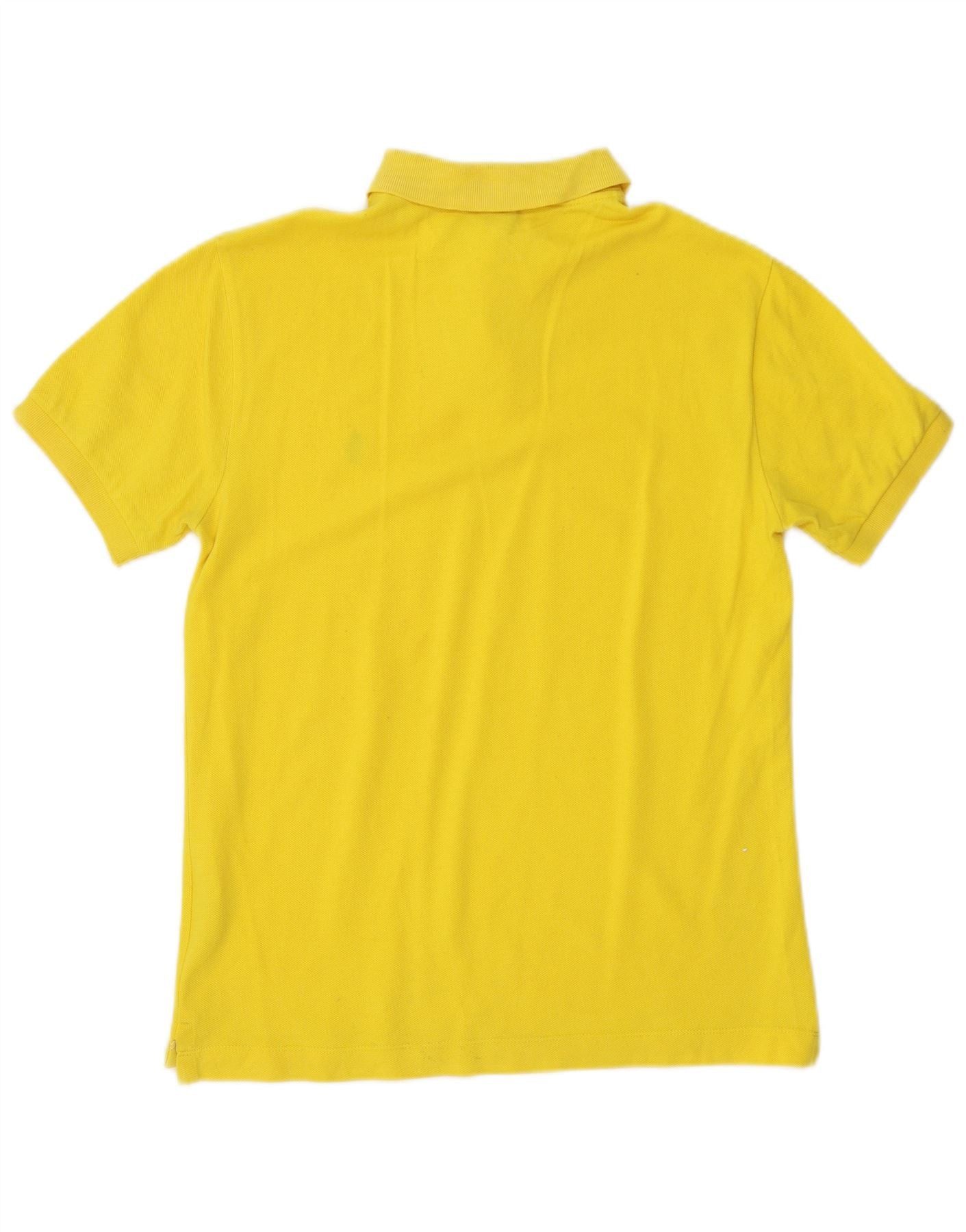 Polo Ralph Lauren Mens Custom Fit Polo Shirt Small Yellow Cotton Size US S / EU 44-46 / 1 - 2 Thumbnail