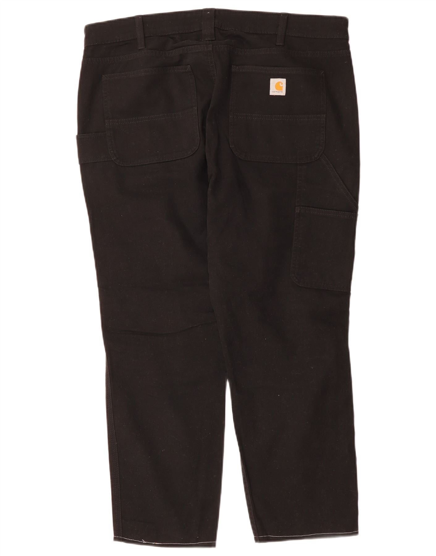 Carhartt Womens Slim Fit Cargo Cropped Trousers US 16 2XL W36 L26 Bla Size 34" / US 12 / IT 48 - 2 Thumbnail