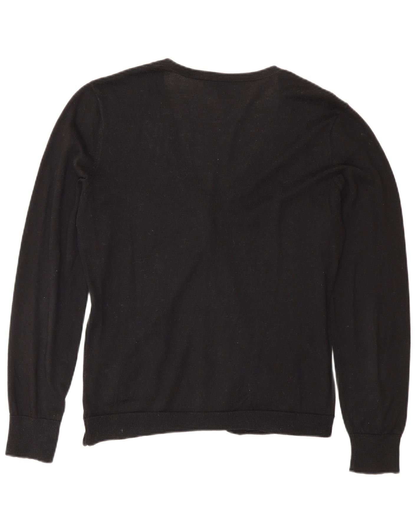 Ralph Lauren Womens Cardigan Sweater UK 10 Small Black Size XS / US 0-2 / IT 36-38 - 2 Thumbnail