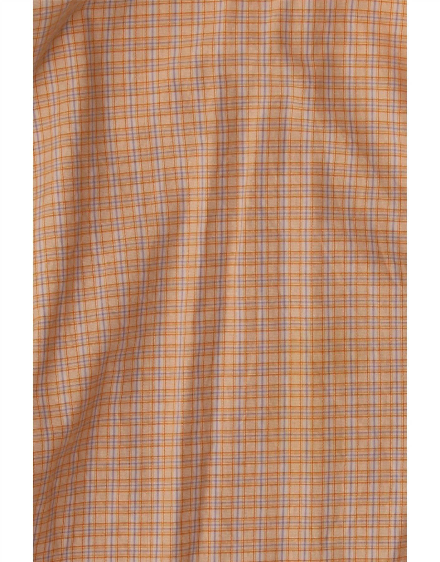 Polo Ralph Lauren Mens Regent Custom Fit Shirt 17 XL Orange Check Size US XL / EU 56 / 4 - 3 Thumbnail