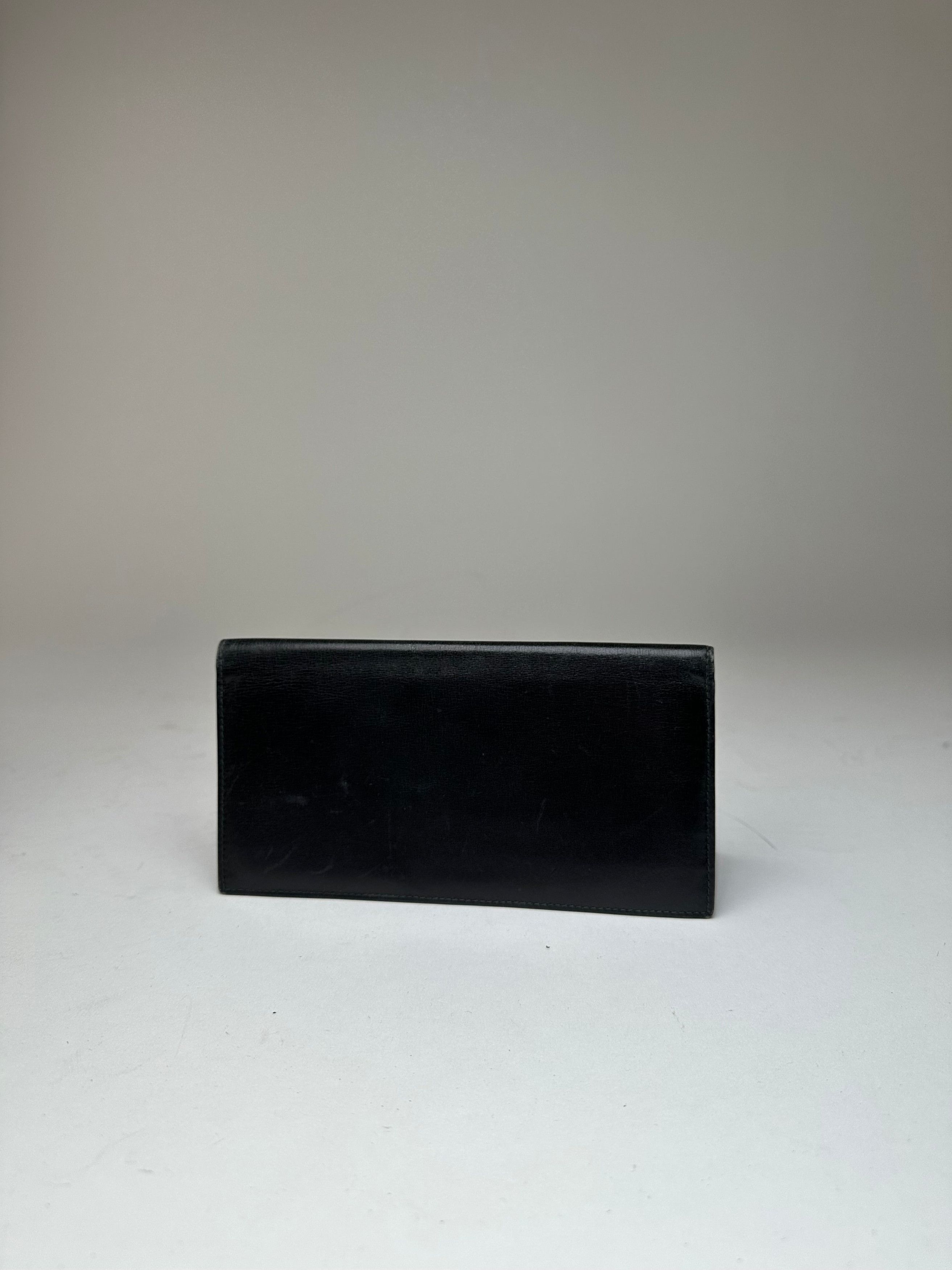 Celine Vintage Paris Leather Card Holder Black Size ONE SIZE - 11 Thumbnail