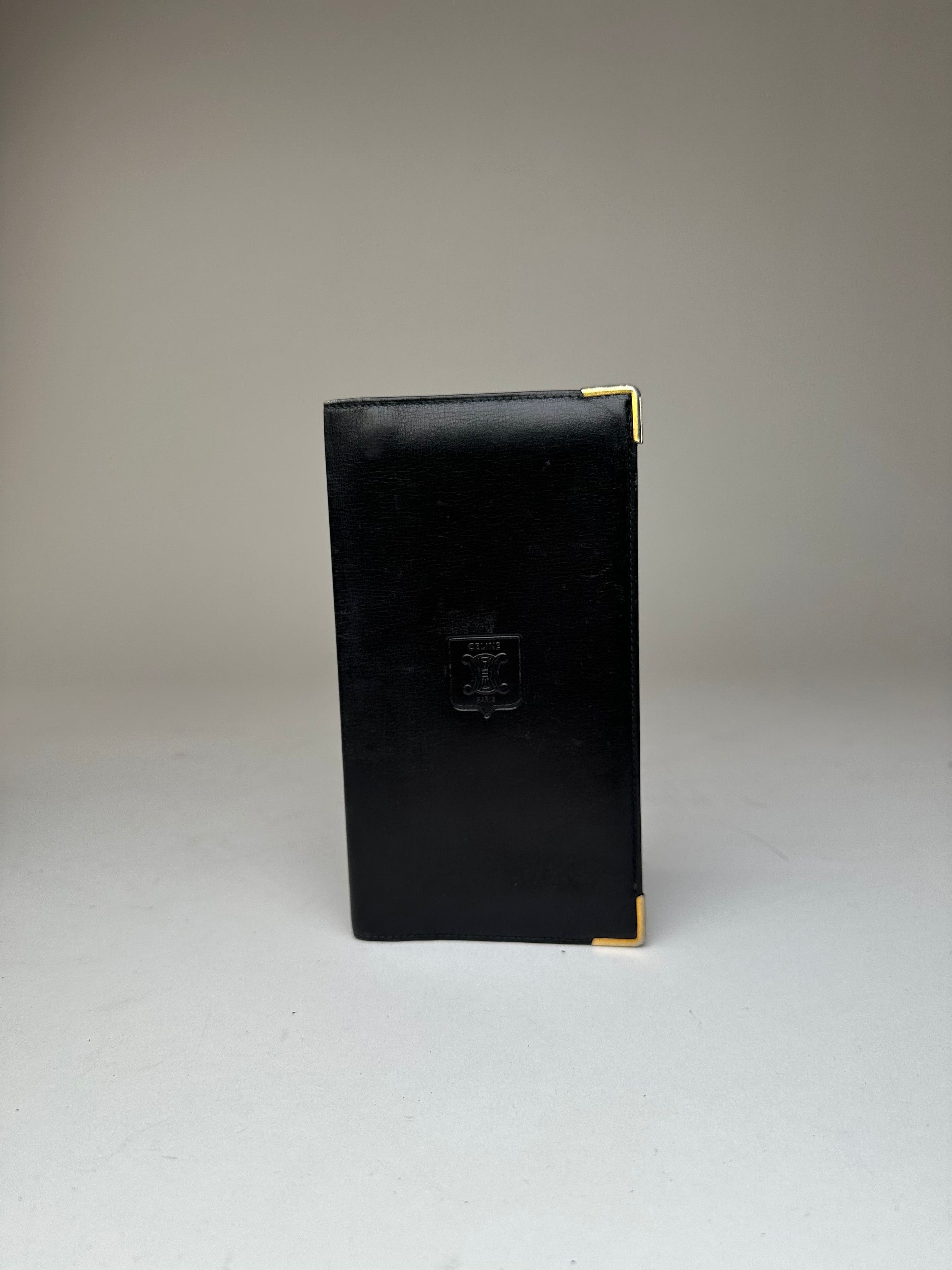 Celine Vintage Paris Leather Card Holder Black Size ONE SIZE - 10 Thumbnail