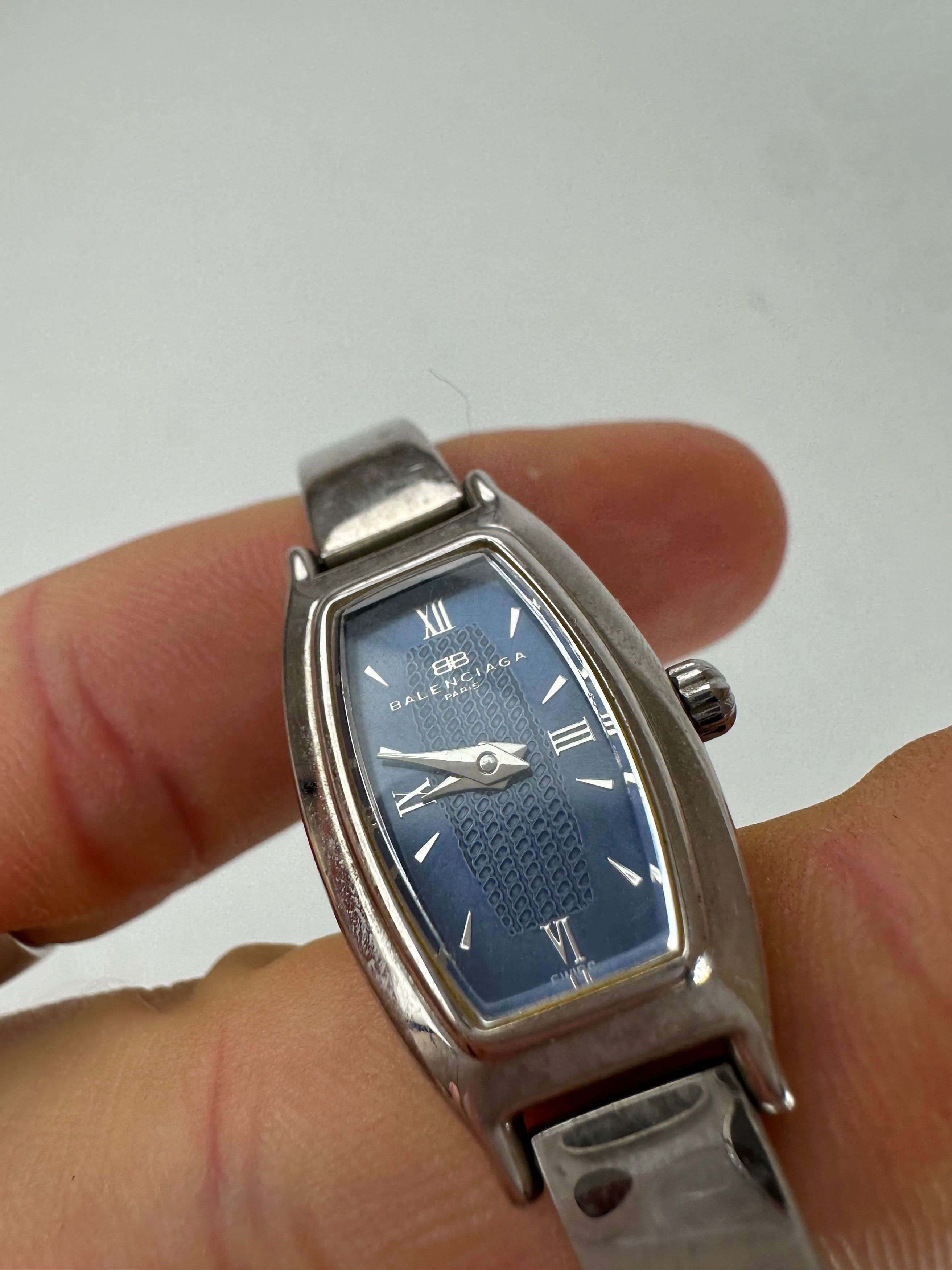 Balenciaga vintage Quartz Steel Watch Silver Size ONE SIZE - 3 Thumbnail