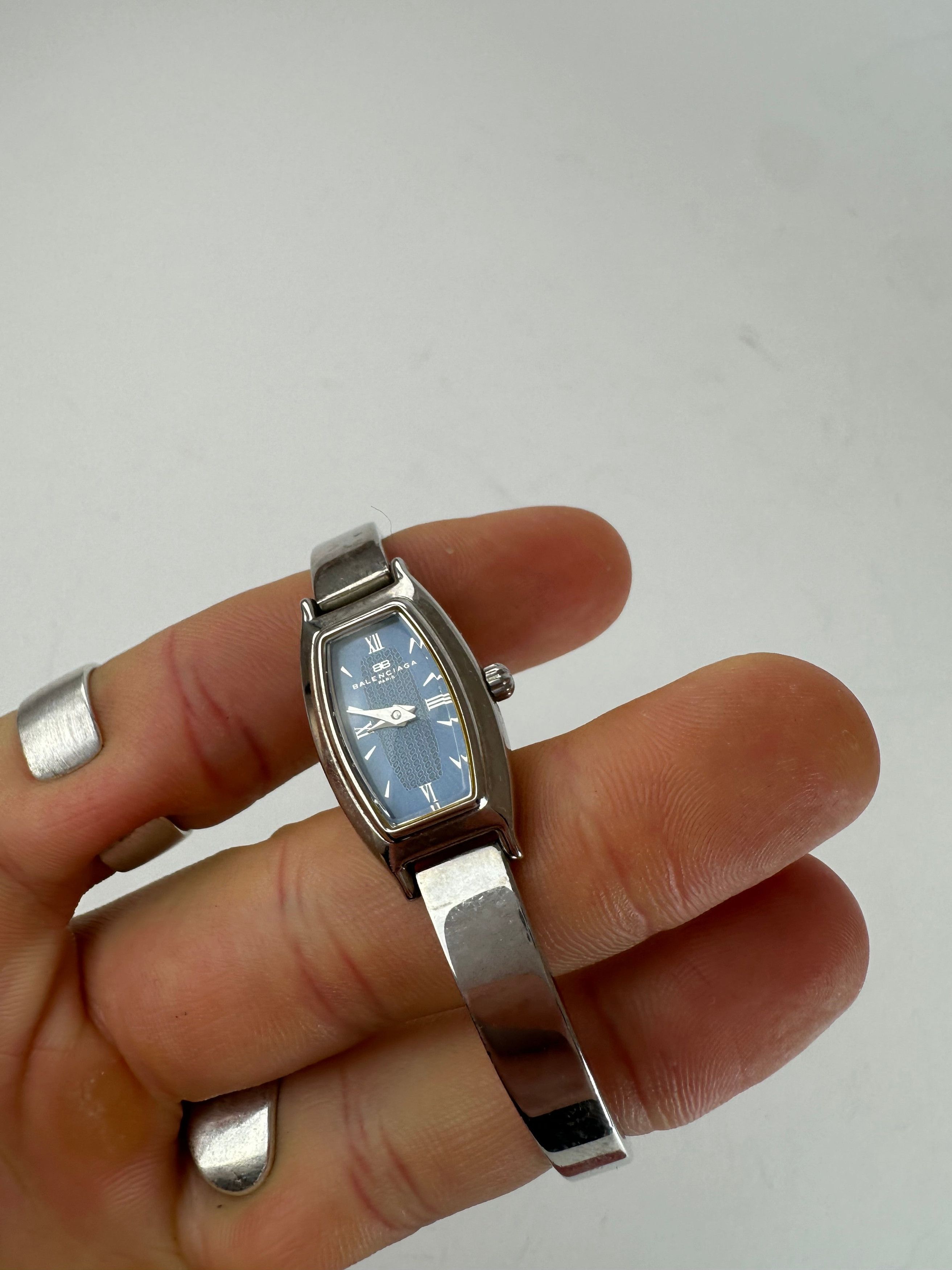 Balenciaga vintage Quartz Steel Watch Silver Size ONE SIZE - 2 Thumbnail