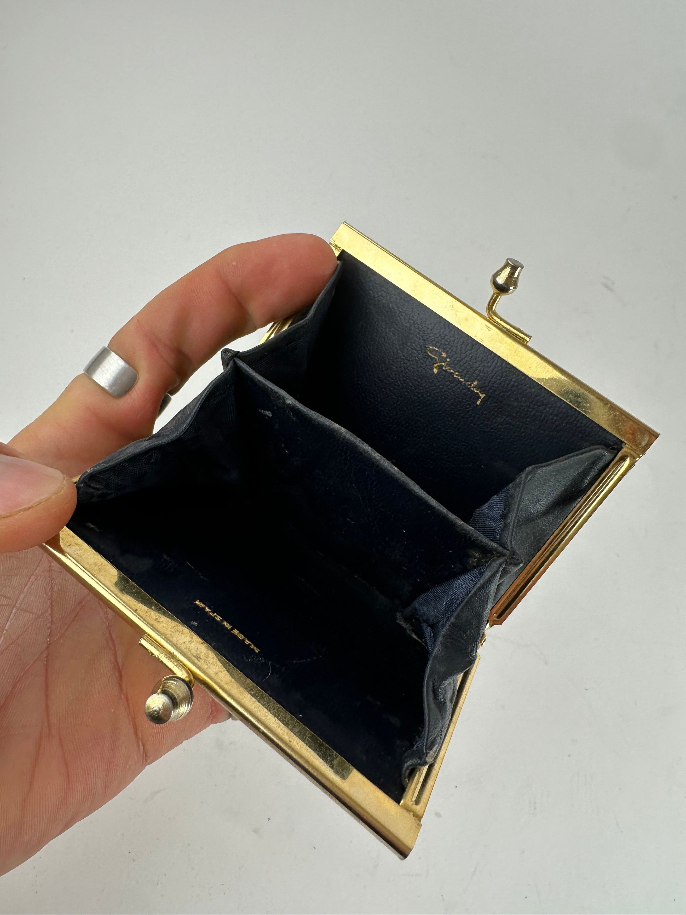 Givenchy Vintage Leather Purse Gold White Black Size ONE SIZE - 4 Thumbnail