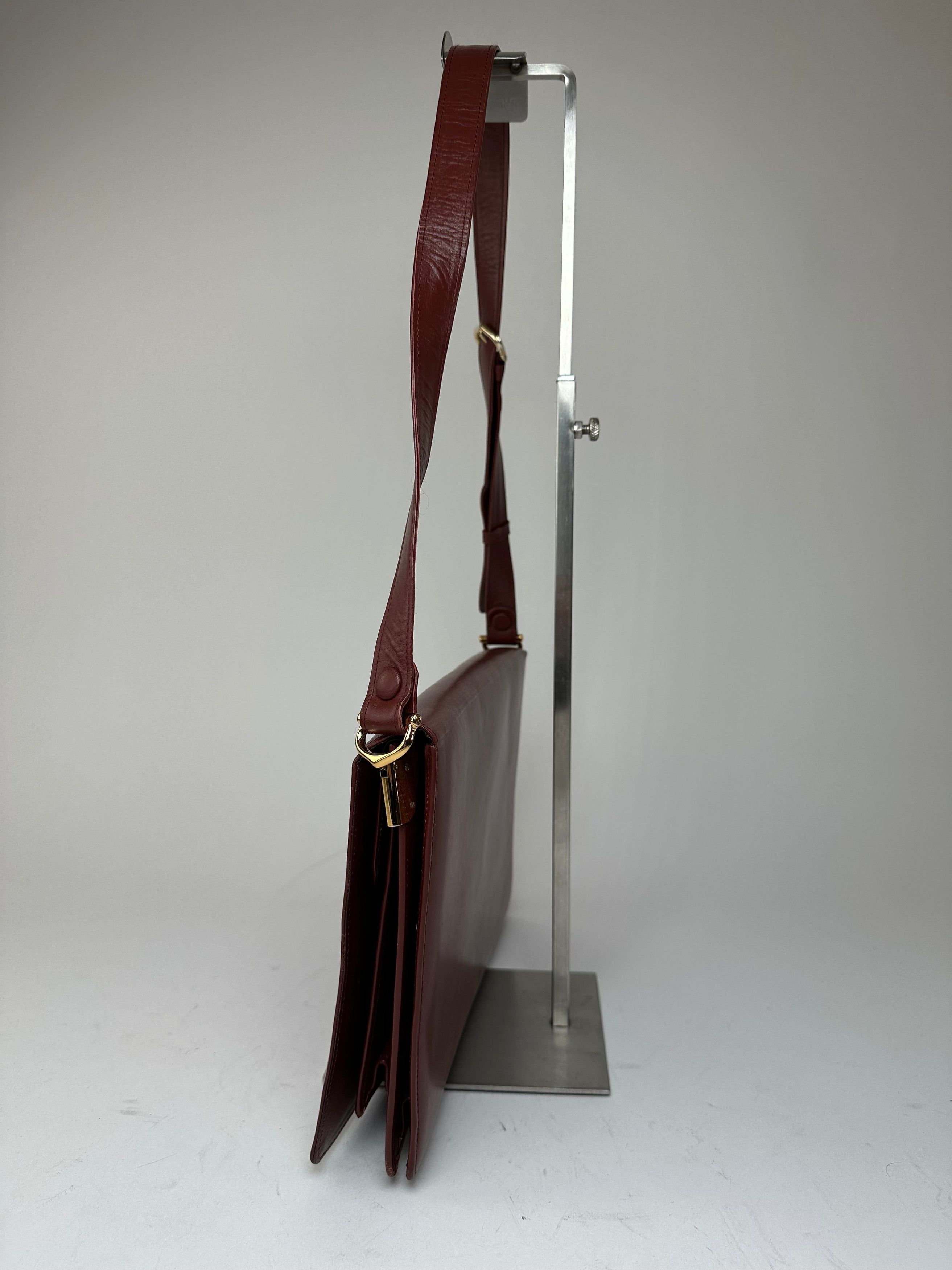 Other Vintage Cartier Leather Multiway Bag Burgundy Size ONE SIZE - 3 Thumbnail
