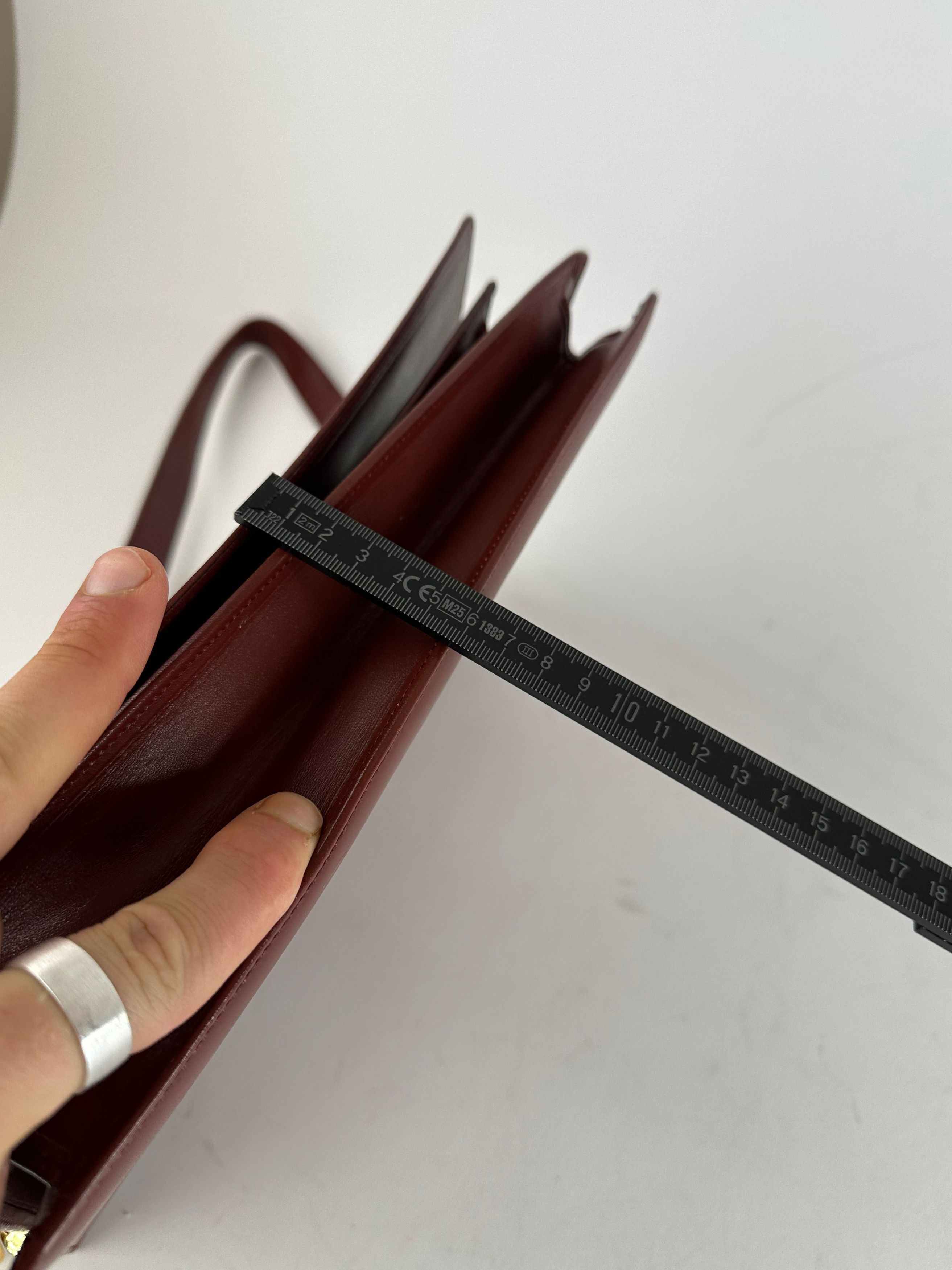 Other Vintage Cartier Leather Multiway Bag Burgundy Size ONE SIZE - 14 Thumbnail