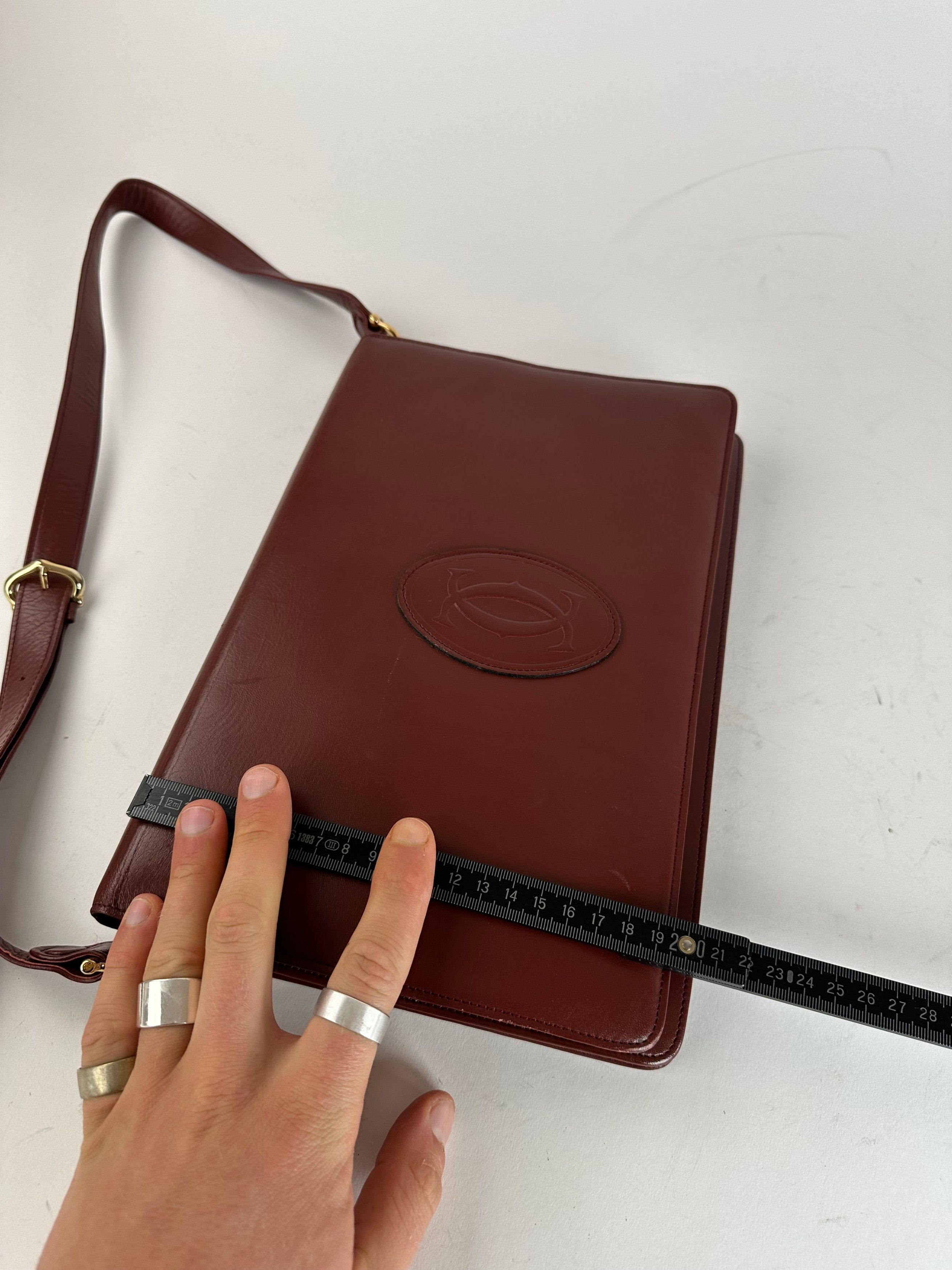Other Vintage Cartier Leather Multiway Bag Burgundy Size ONE SIZE - 13 Thumbnail