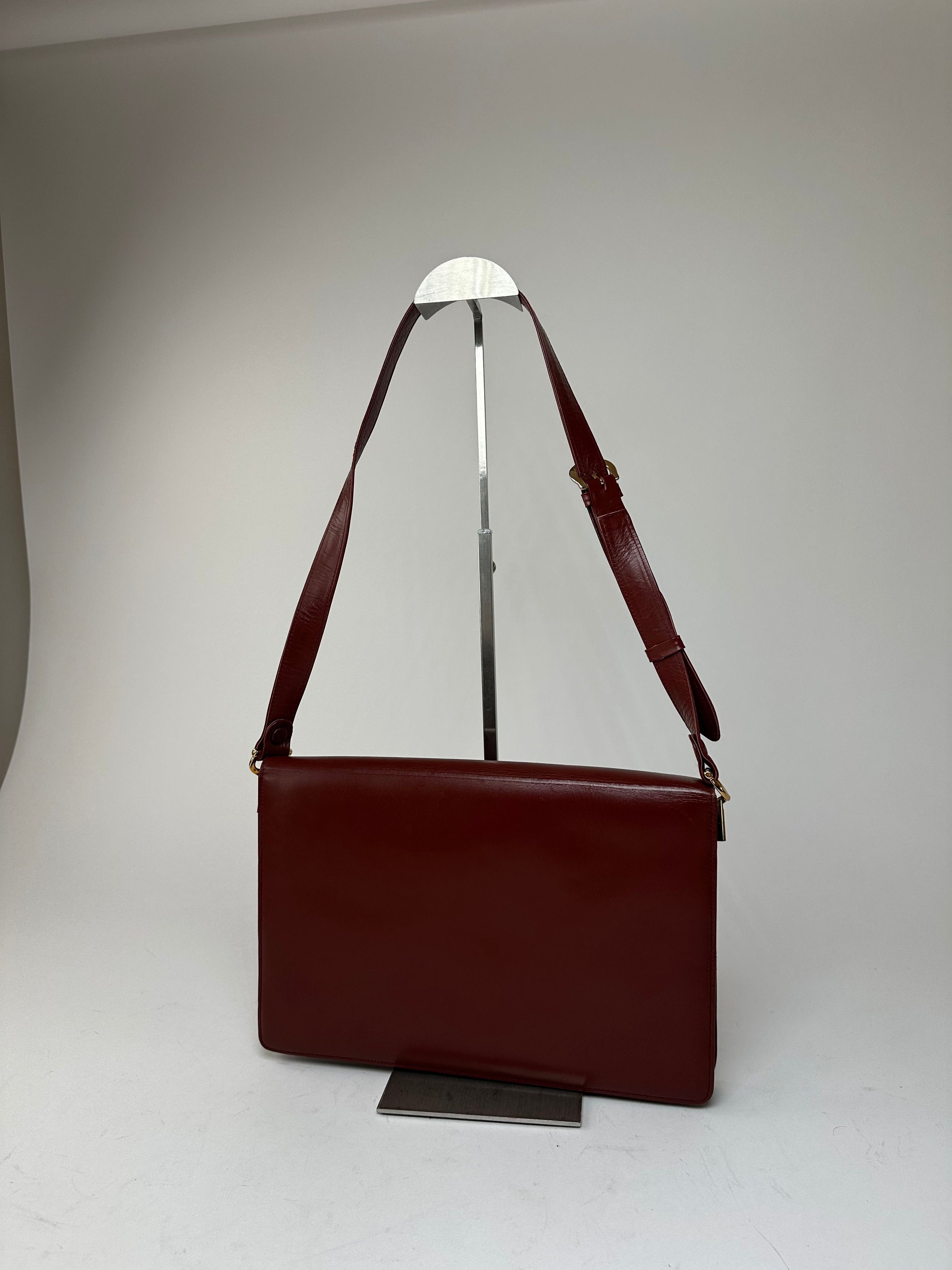 Other Vintage Cartier Leather Multiway Bag Burgundy Size ONE SIZE - 7 Thumbnail