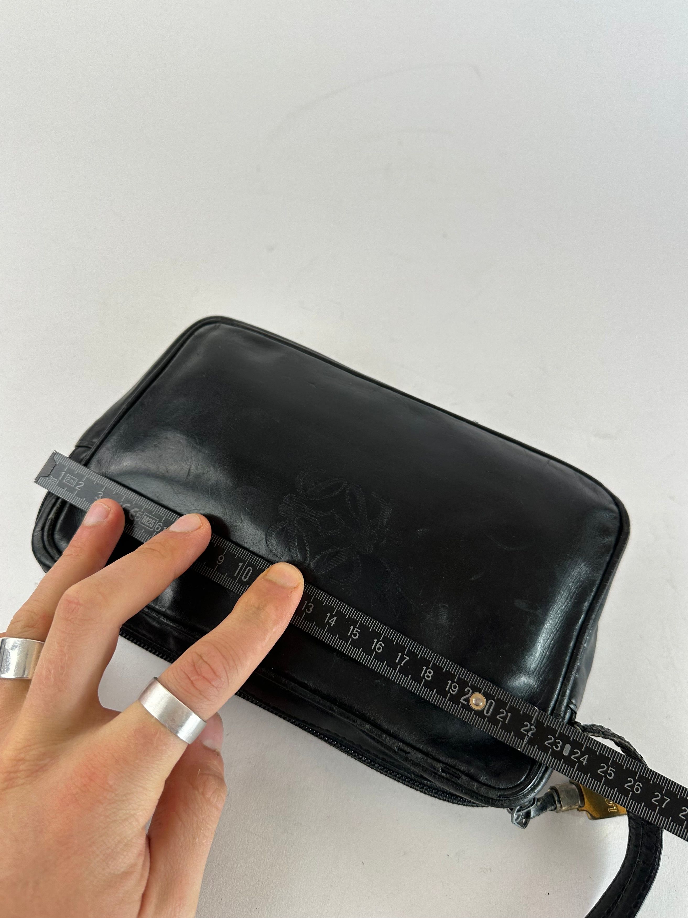 Loewe Vintage Madrid Leather Clutch Black Size ONE SIZE - 8 Thumbnail