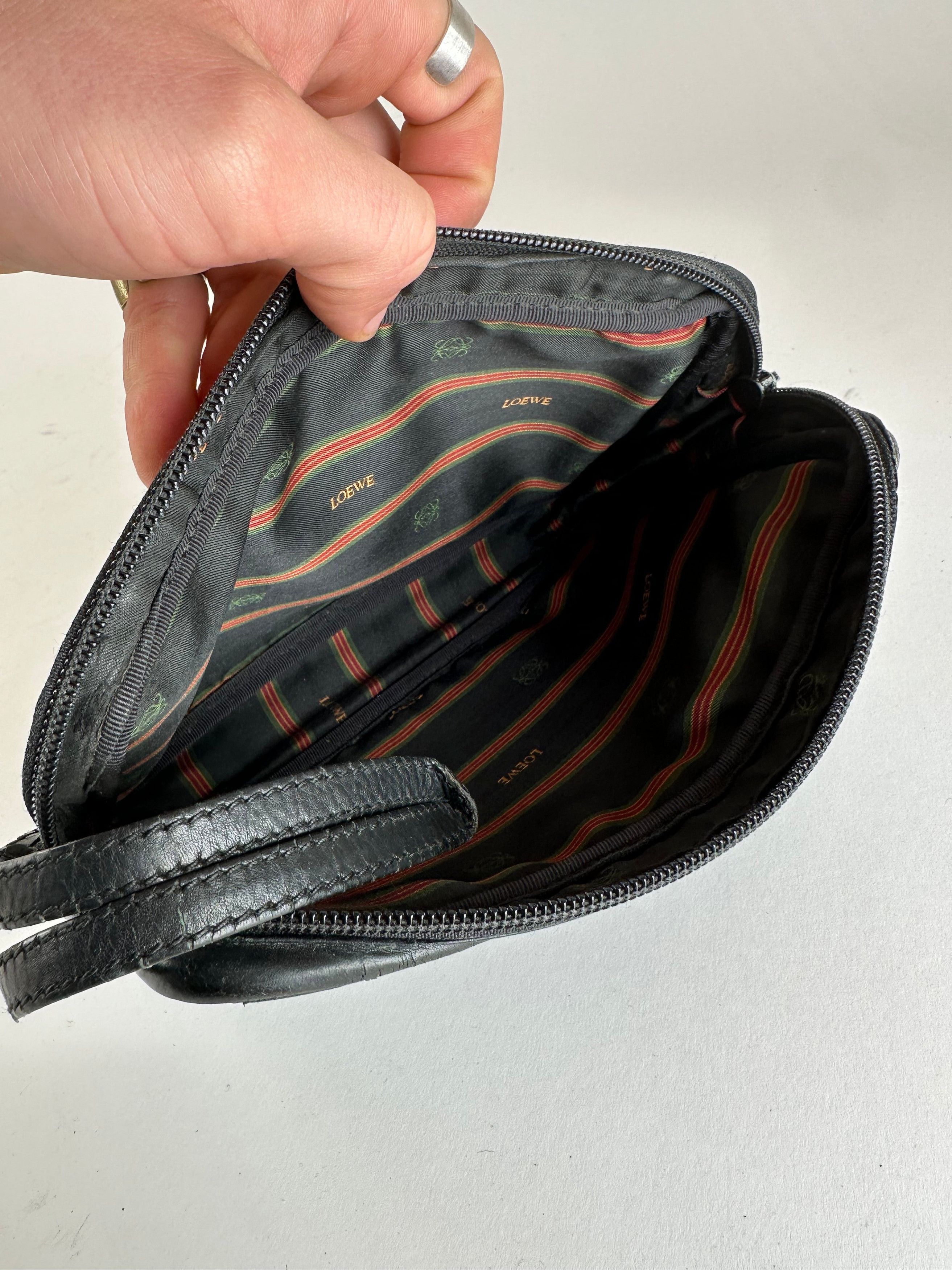 Loewe Vintage Madrid Leather Clutch Black Size ONE SIZE - 3 Thumbnail